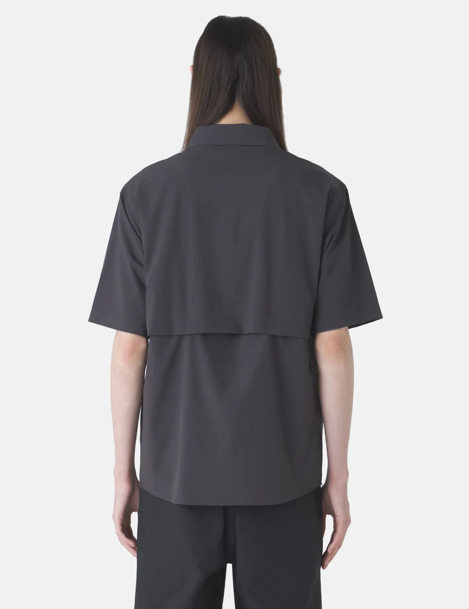 Hiking Patrol Align Button Up SS Shirt - Black sold by Article London product image thumbnail 3