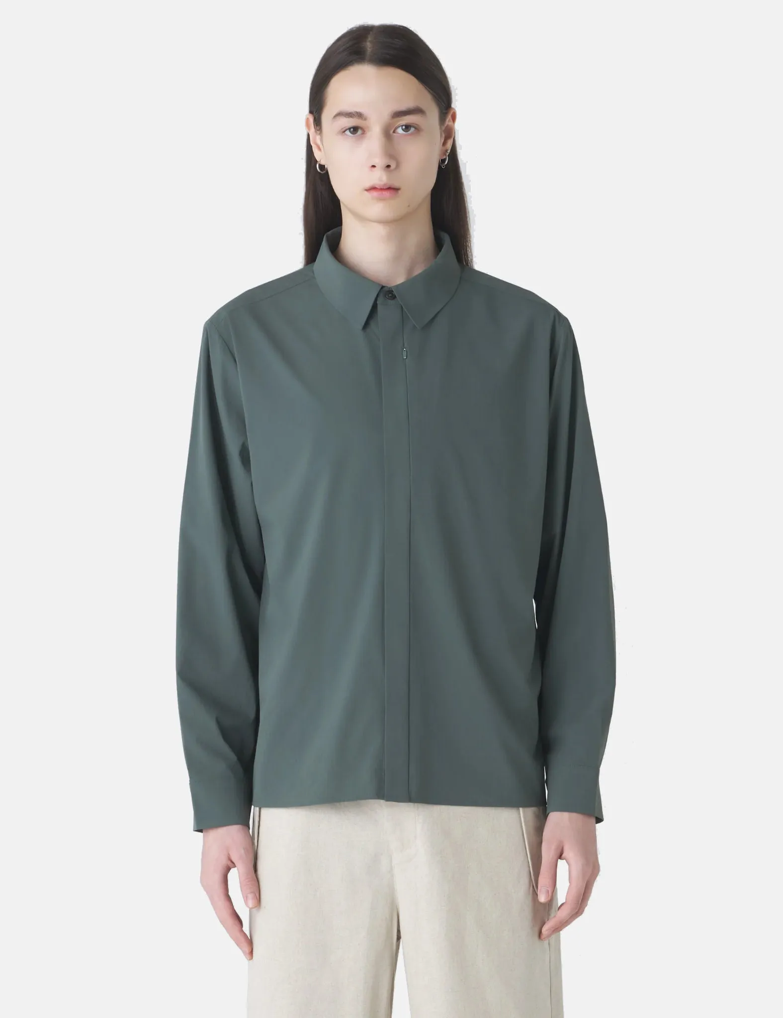 Hiking Patrol Align Button Up Shirt - Pine Mist sold by Article London