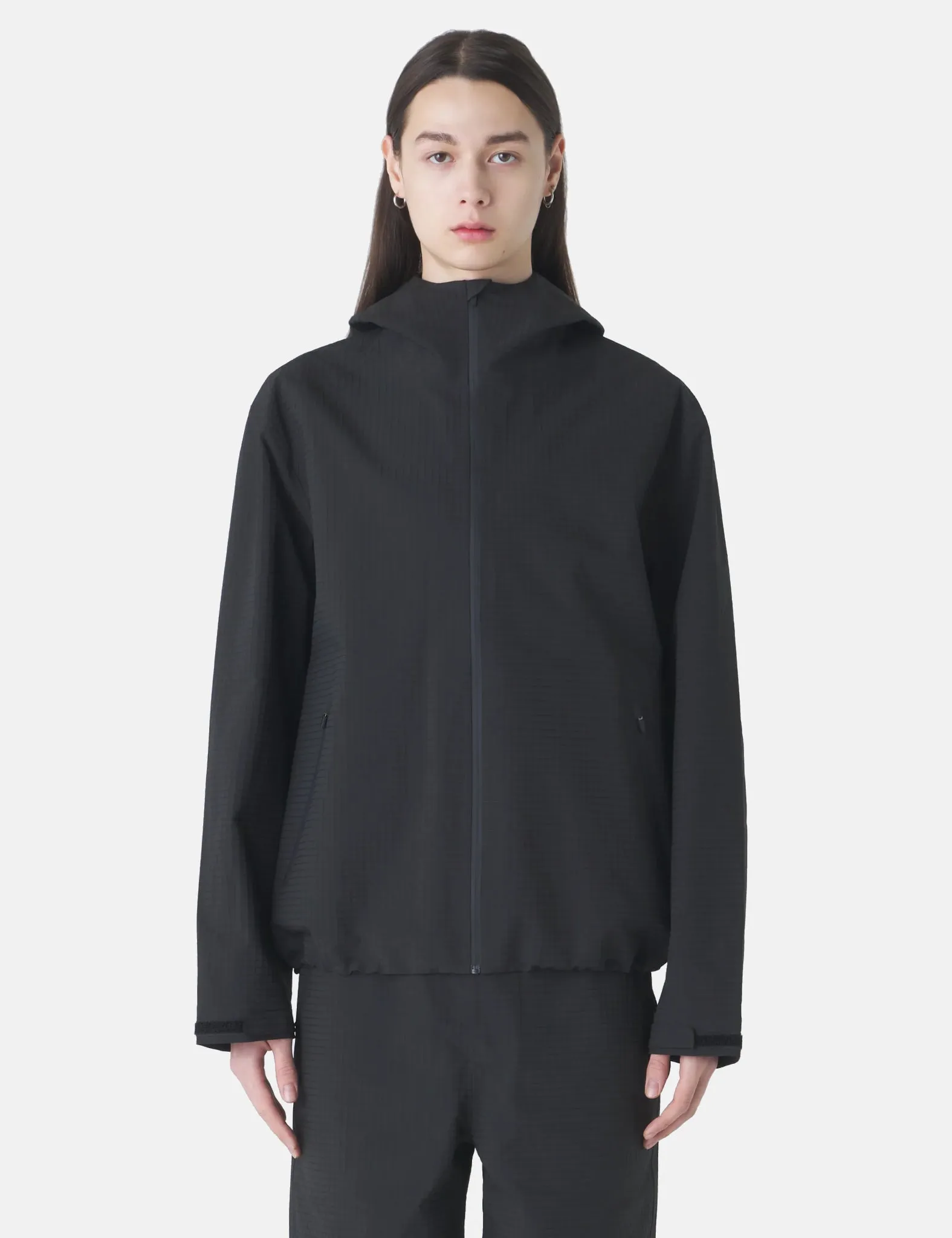 Hiking Patrol Waypoint Ripstop Hooded Jacket - Black sold by Article London