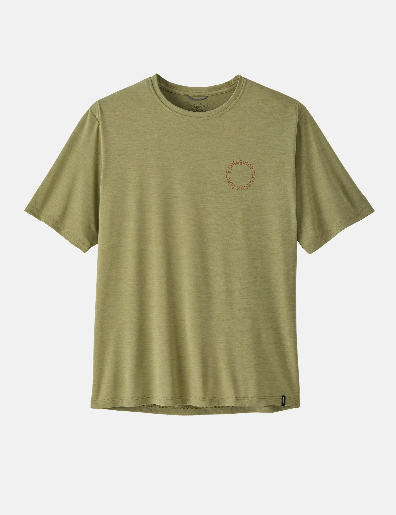 Patagonia Cap Cool Daily T-Shirt - Spoke Stencil/Gumtree Green sold by Article London