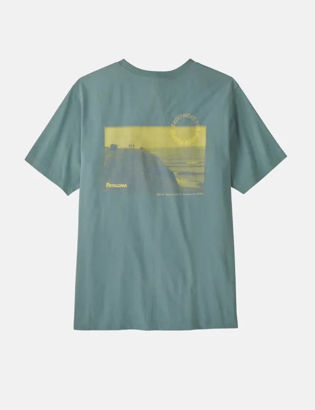 Patagonia Water People Spotter T-Shirt - Blue Sage sold by Article London