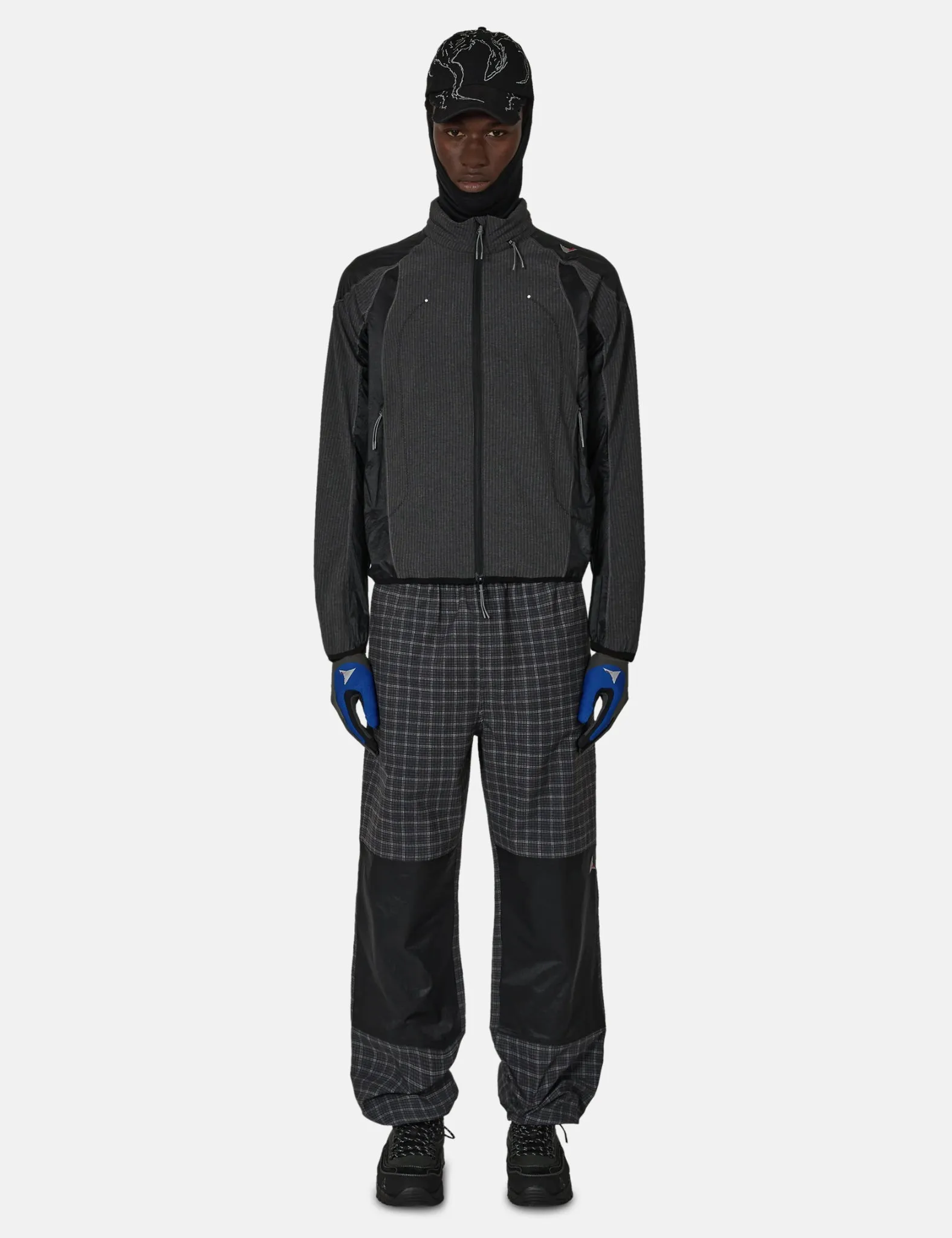 ROA Numb Pinstripe Hooded Wind Jacket - Black sold by Article London product image thumbnail 5