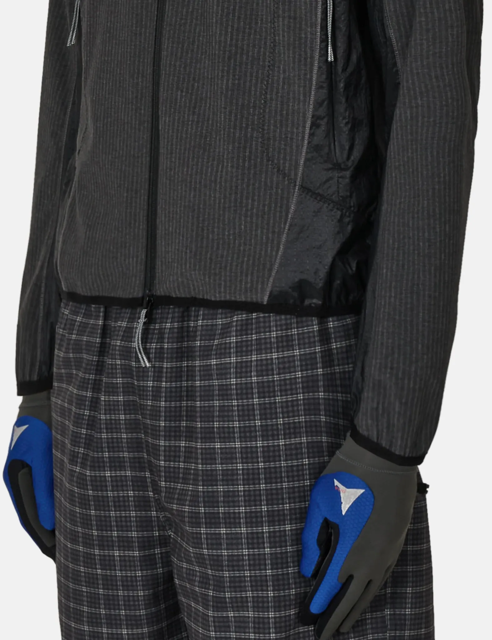 ROA Numb Pinstripe Hooded Wind Jacket - Black sold by Article London product image thumbnail 2