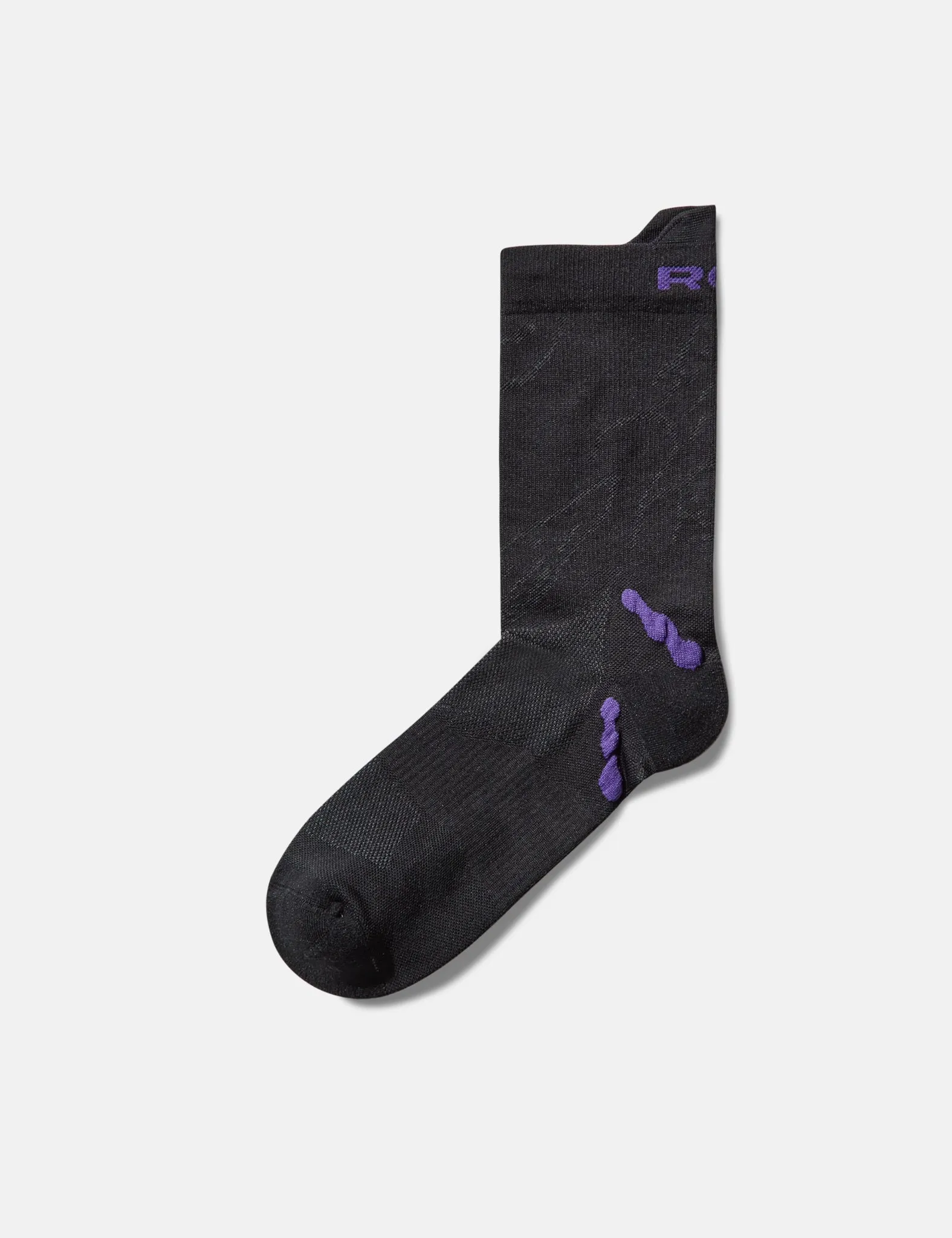 ROA Ryli Q Skin Technical Crew Socks - Black sold by Article London product image thumbnail 4