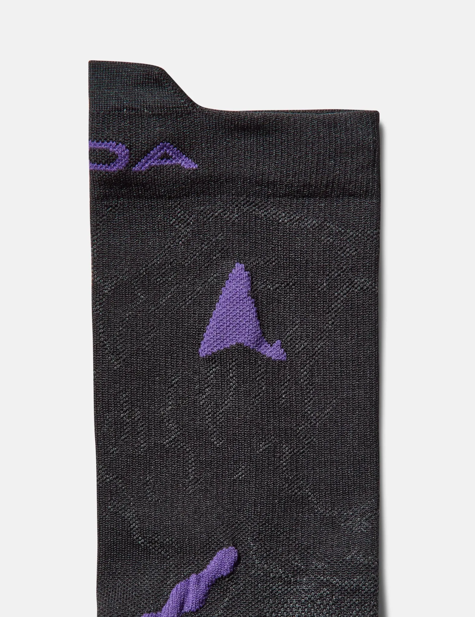 ROA Ryli Q Skin Technical Crew Socks - Black sold by Article London product image thumbnail 2