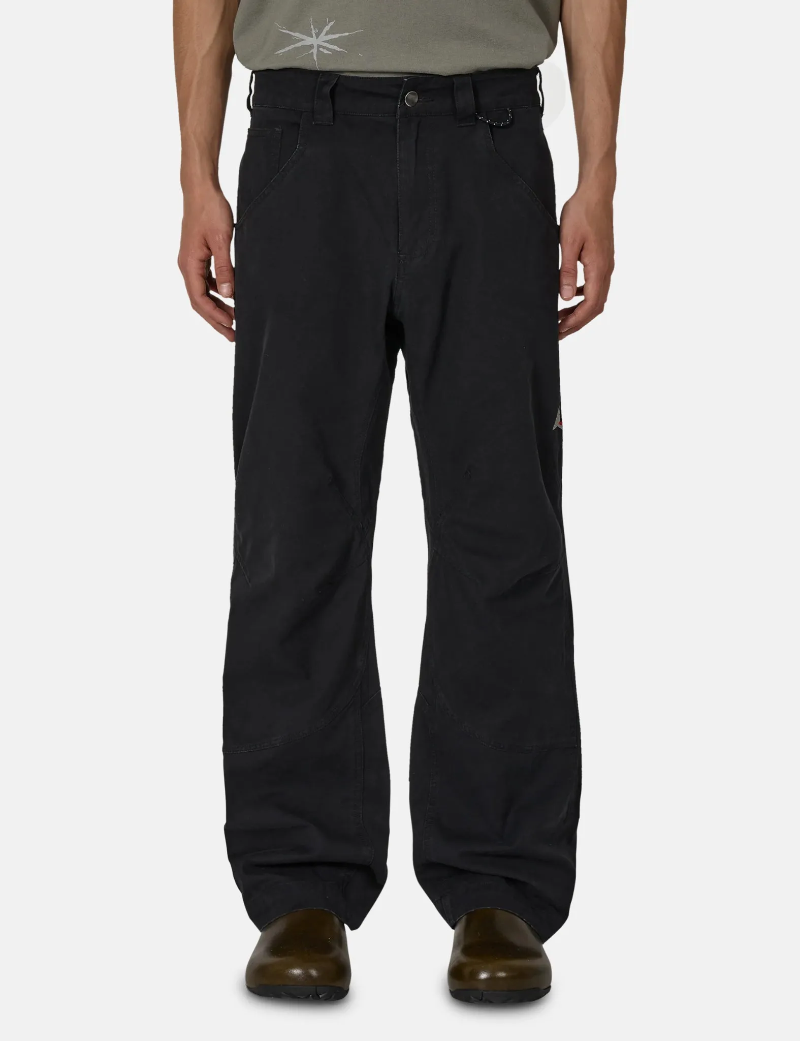 ROA Crimp Shaped Cotton Pants - Anthracite Black sold by Article London