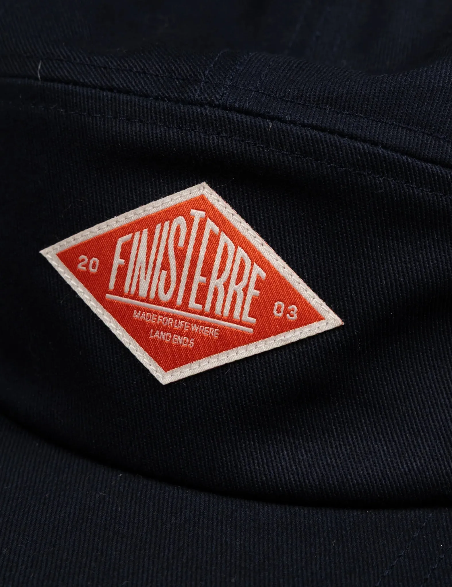 Finisterre Diamond Twill Camp Cap - Navy Blue sold by Article London product image thumbnail 3