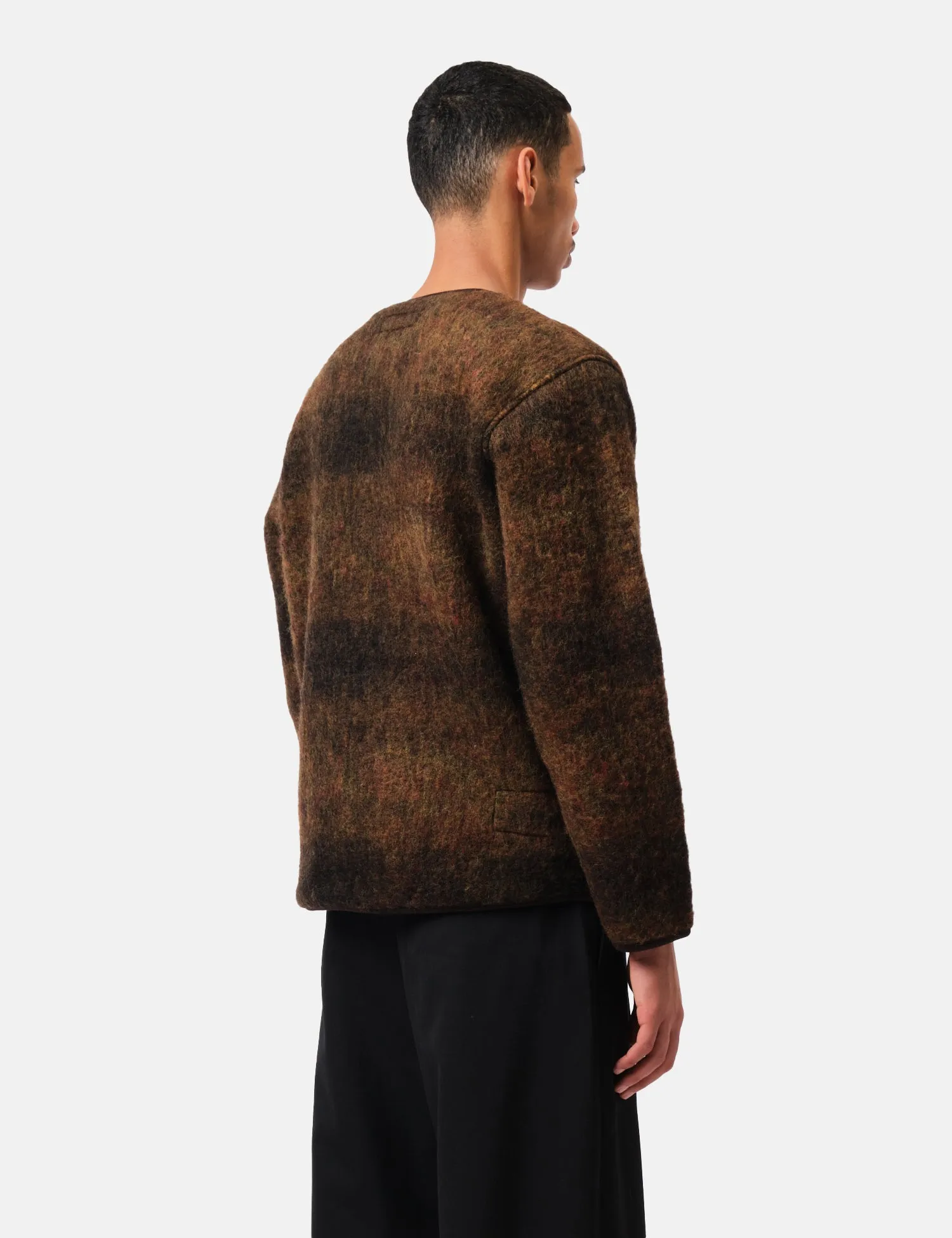 Universal Works Zip Liner Jacket (Alps Fleece) - Brown sold by Article London product image thumbnail 5