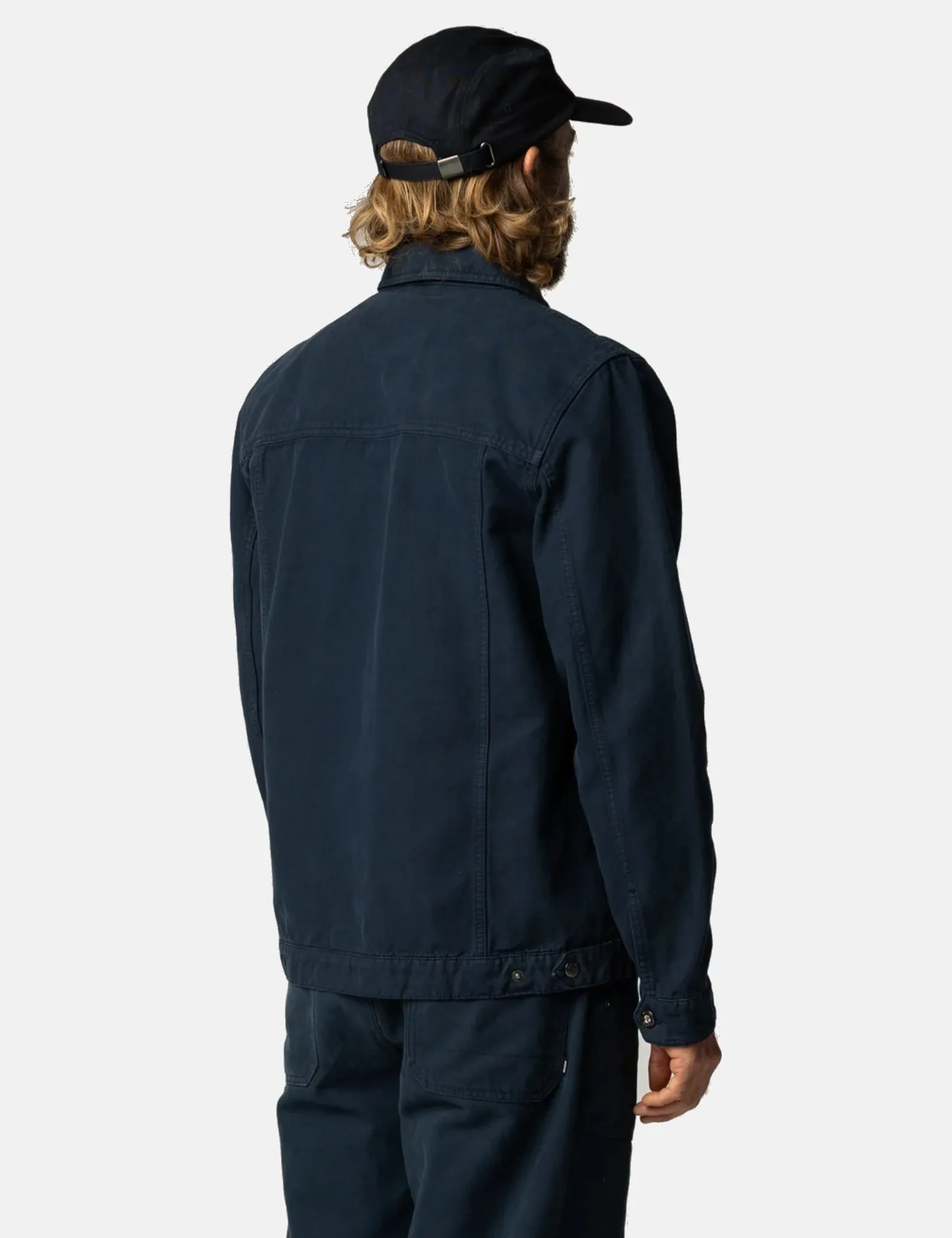 Finisterre Basset Trucker Jacket - Navy Blue sold by Article London product image thumbnail 3