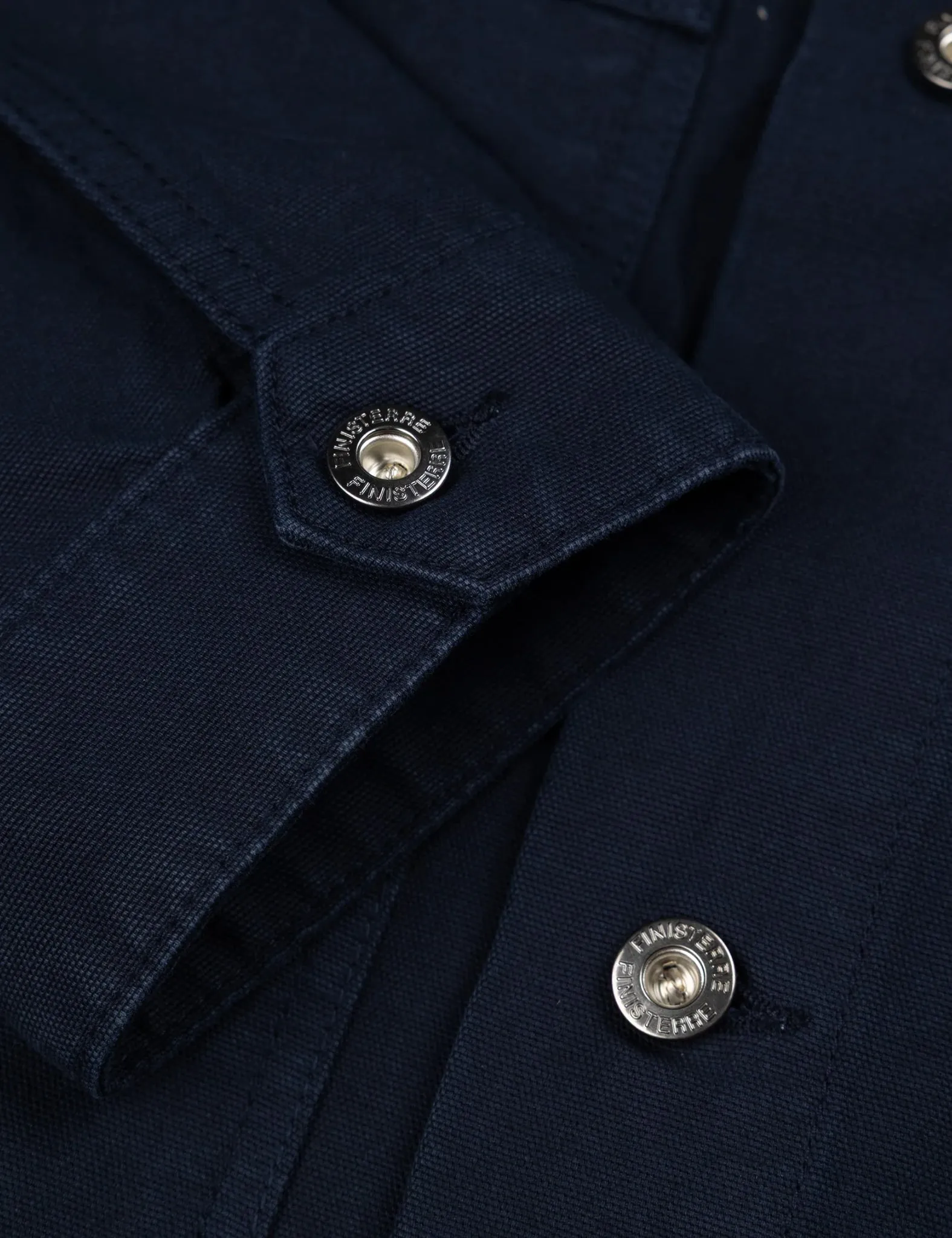 Finisterre Basset Trucker Jacket - Navy Blue sold by Article London product image thumbnail 5