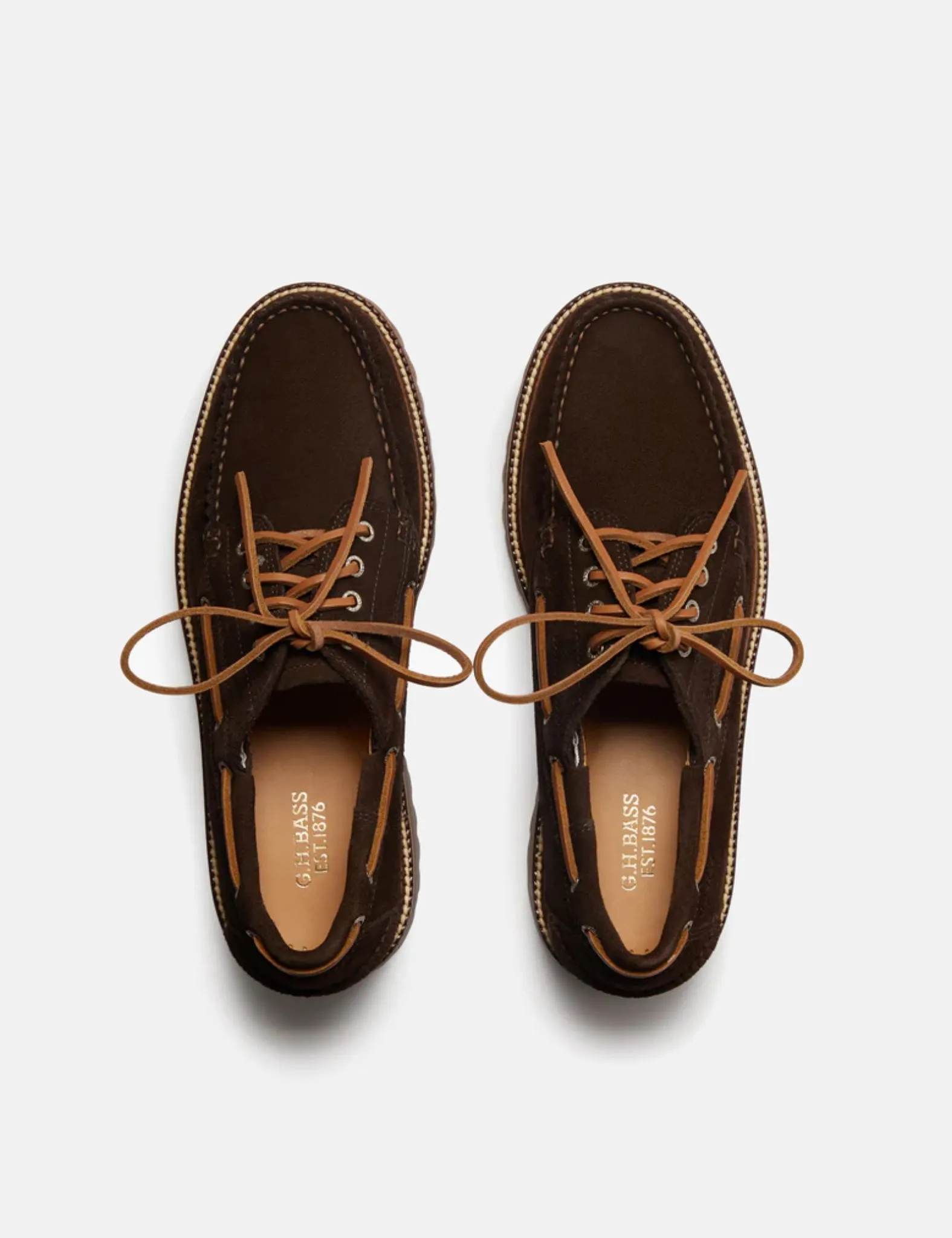 G.H. Bass Ranger Camp Moc (Suede) - Chocolate Brown sold by Article London product image thumbnail 2