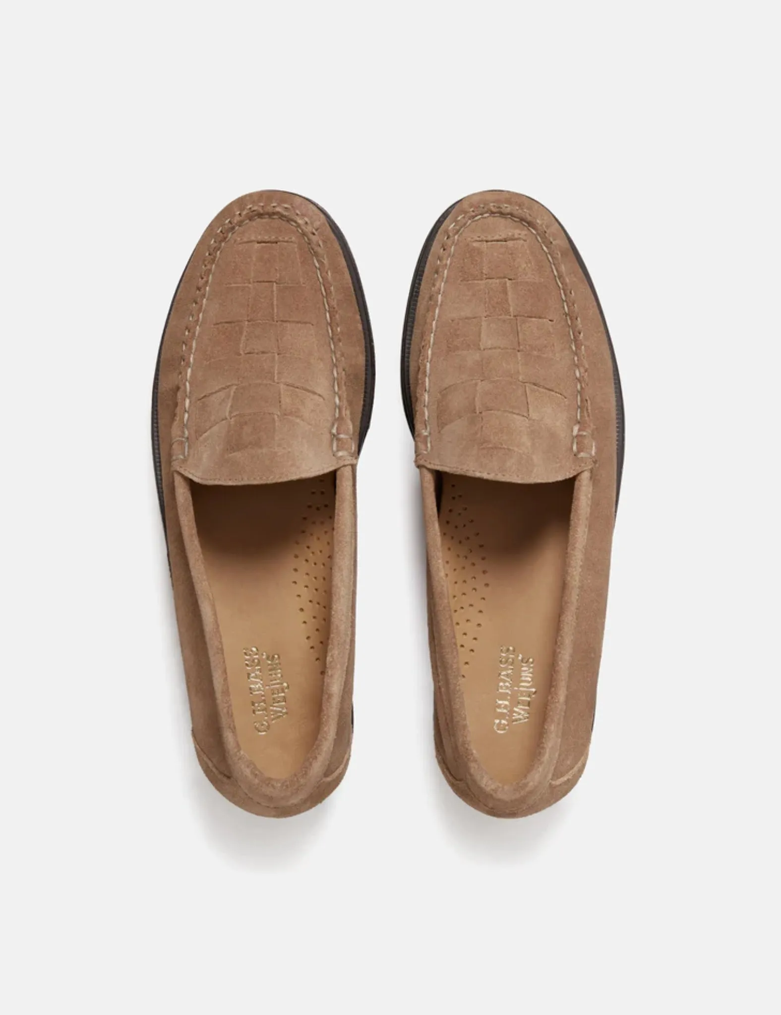 G.H. Bass Weejun Heritage Venetian Weave (Suede) - Earth Brown sold by Article London product image thumbnail 2