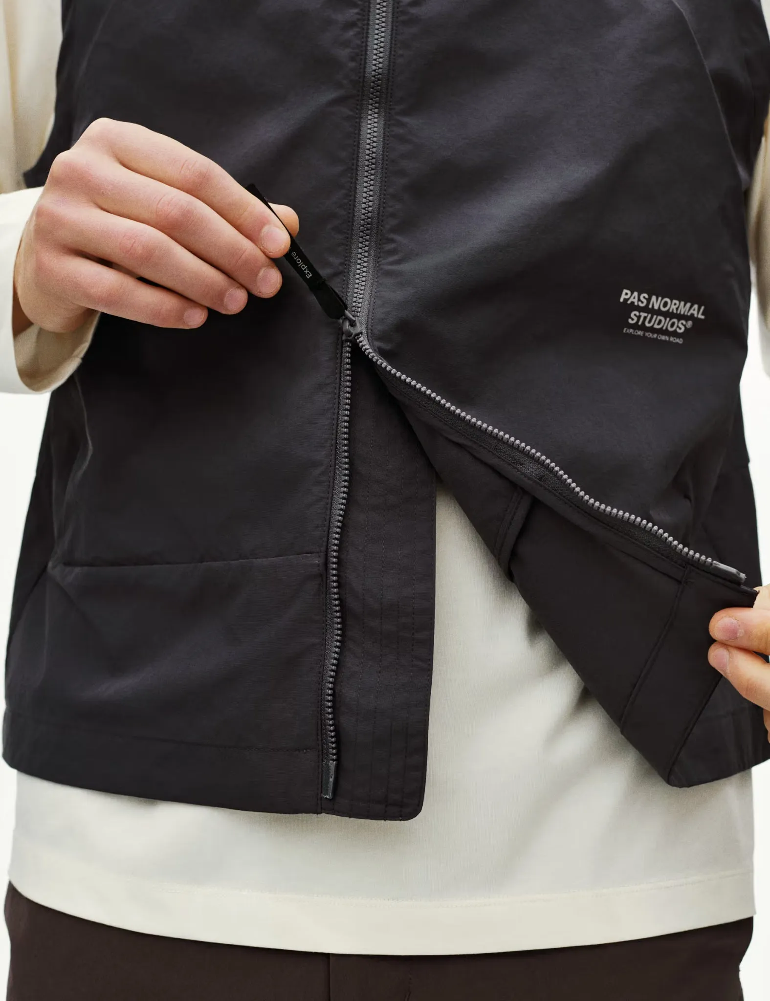 Pas Normal Studios Off-Race Utility Vest - Steel Grey sold by Article London product image thumbnail 2