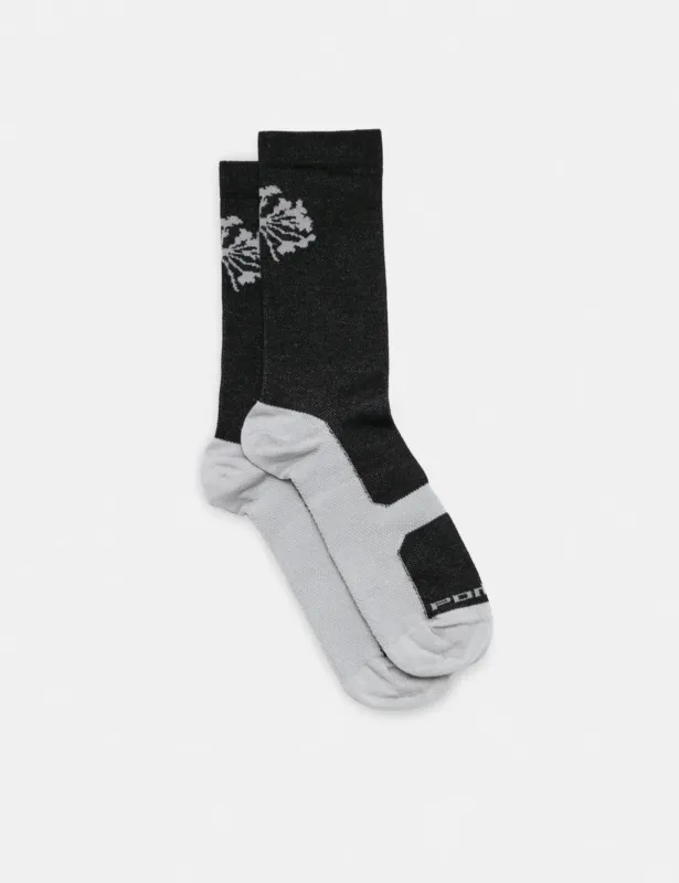 Portal Pattern Active Socks - Black Beauty made by Article London
