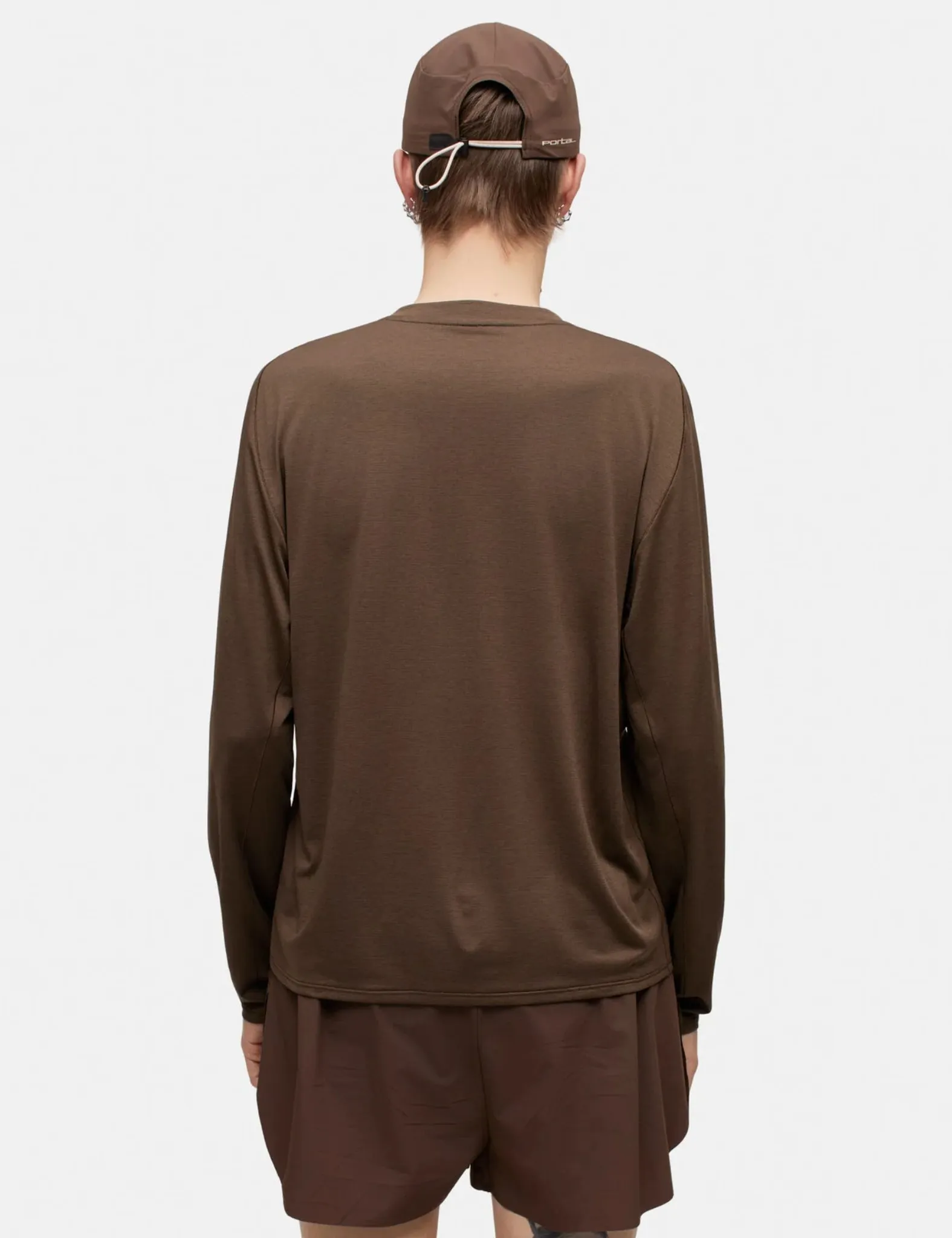 Portal Lateral Peak LS T-Shirt - Slate Black sold by Article London product image thumbnail 3