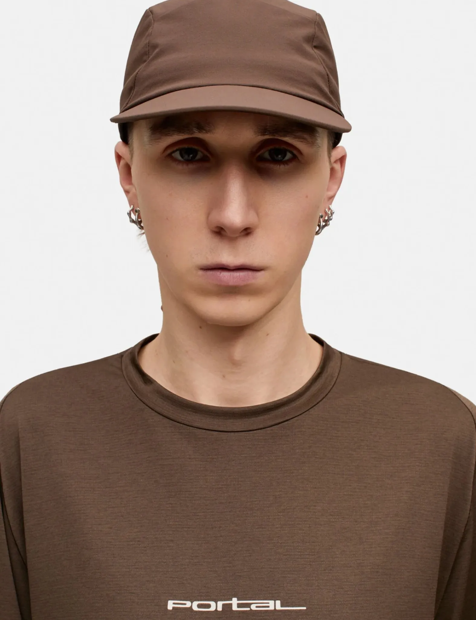 Portal Lateral Peak LS T-Shirt - Slate Black sold by Article London product image thumbnail 2