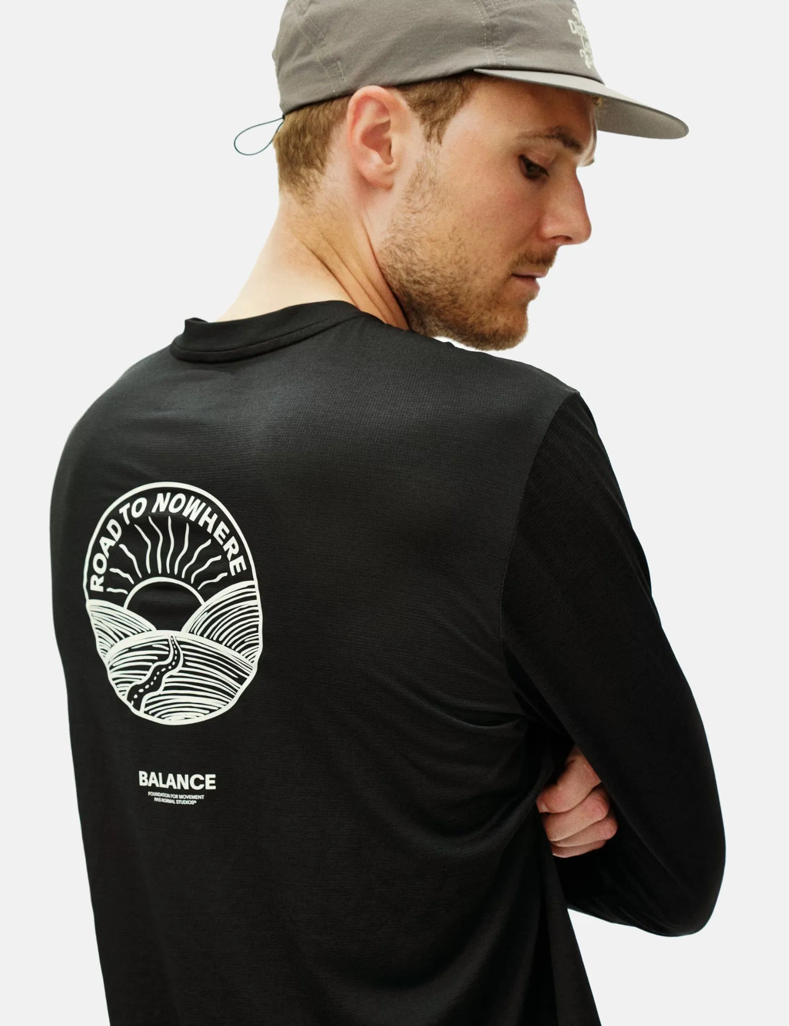 Pas Normal Studios Balance Long Sleeve T-Shirt - Black sold by Article London product image thumbnail 2