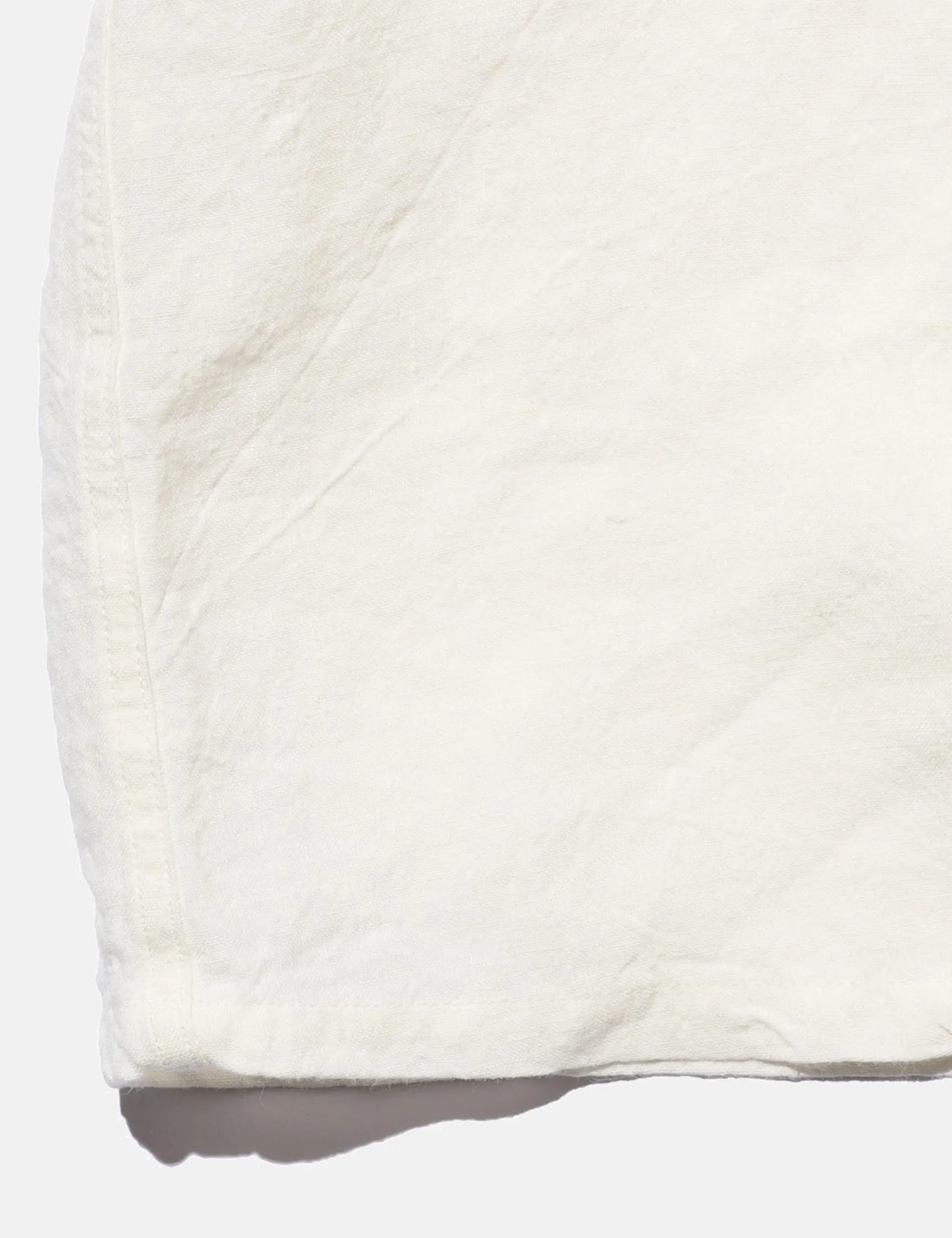 Beams Plus Open Collar 1/40 Linen Shirt - White sold by Article London product image thumbnail 4