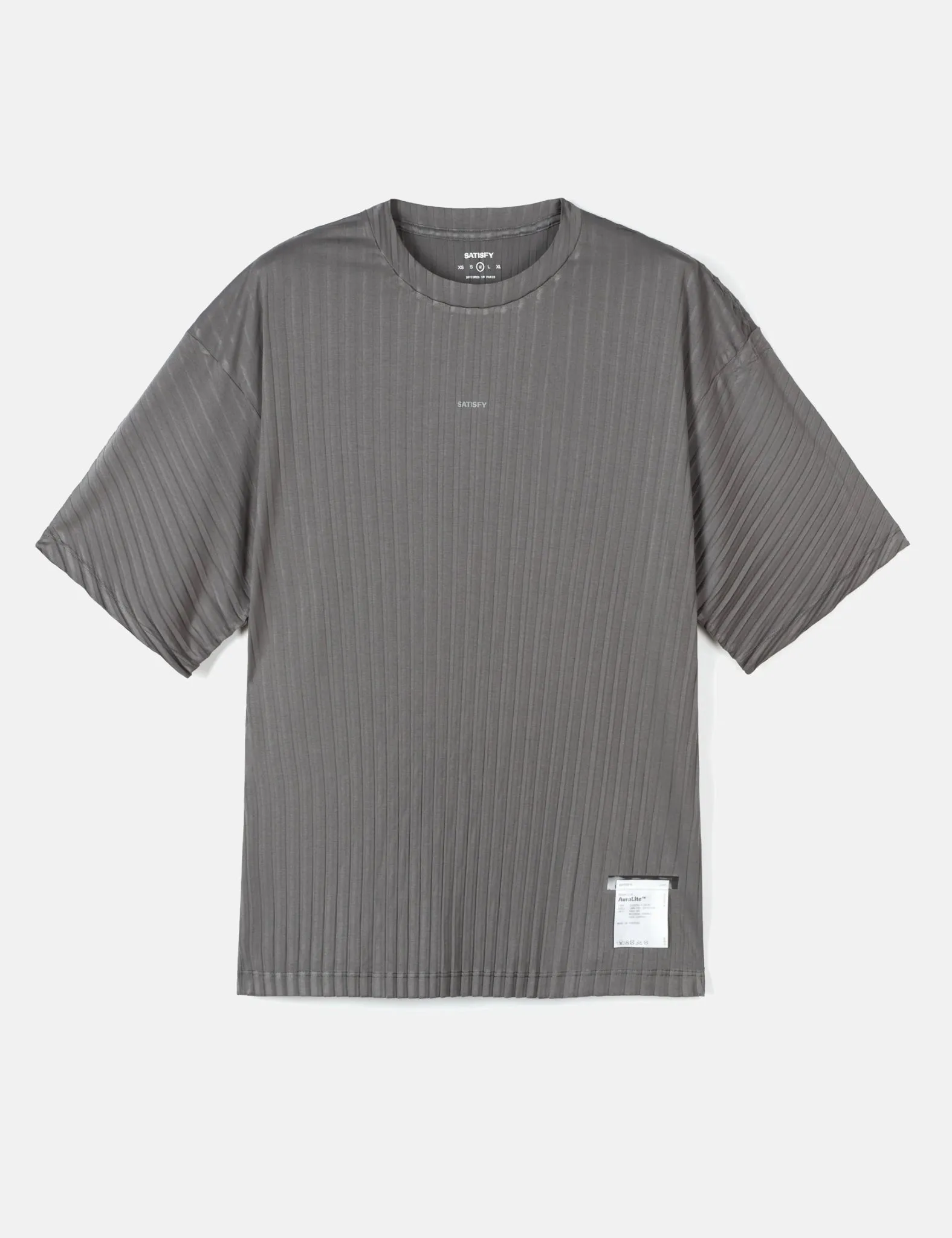 Satisfy AuraLite Pleated T-Shirt - Granite Grey sold by Article London product image thumbnail 4