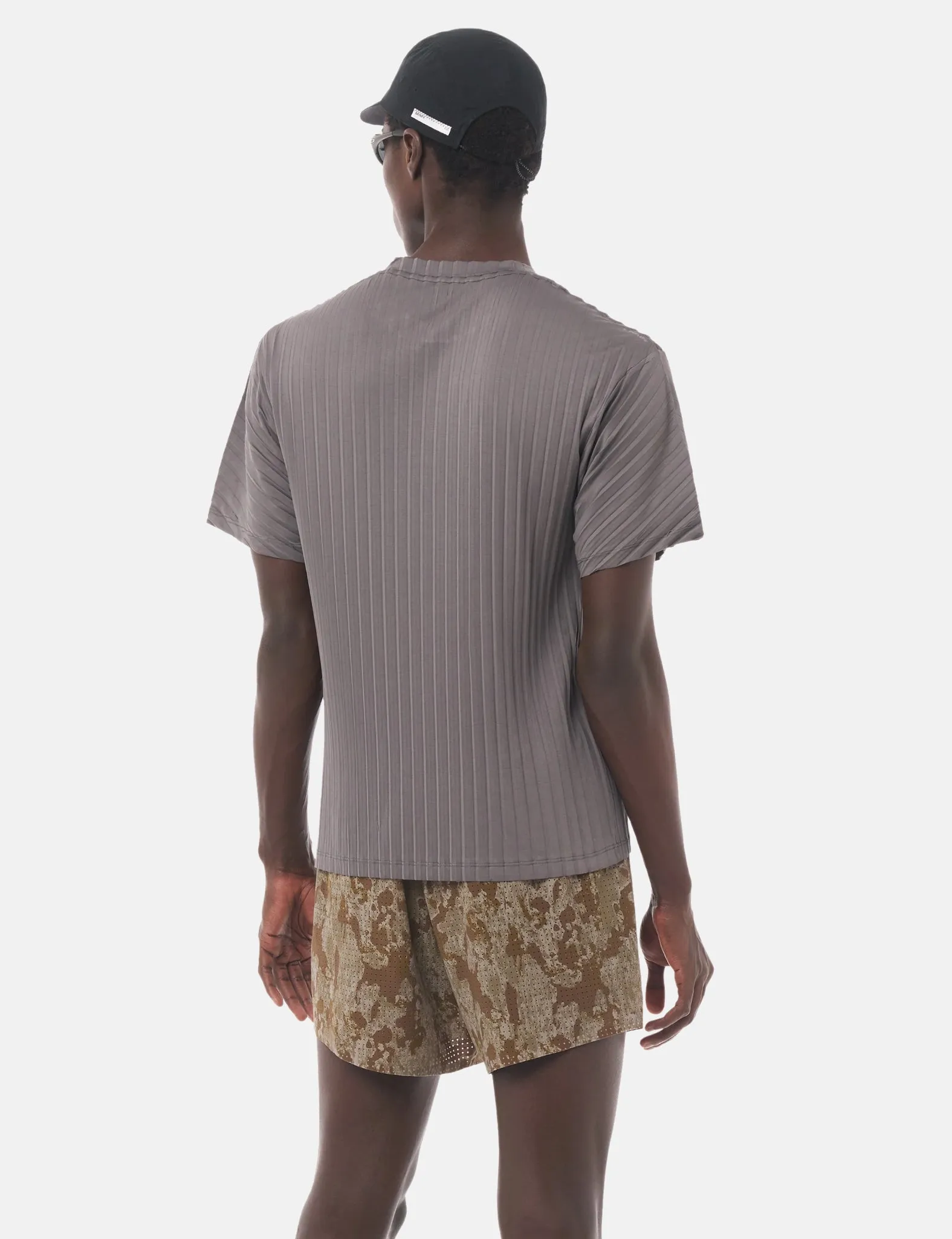 Satisfy AuraLite Pleated T-Shirt - Granite Grey sold by Article London product image thumbnail 2