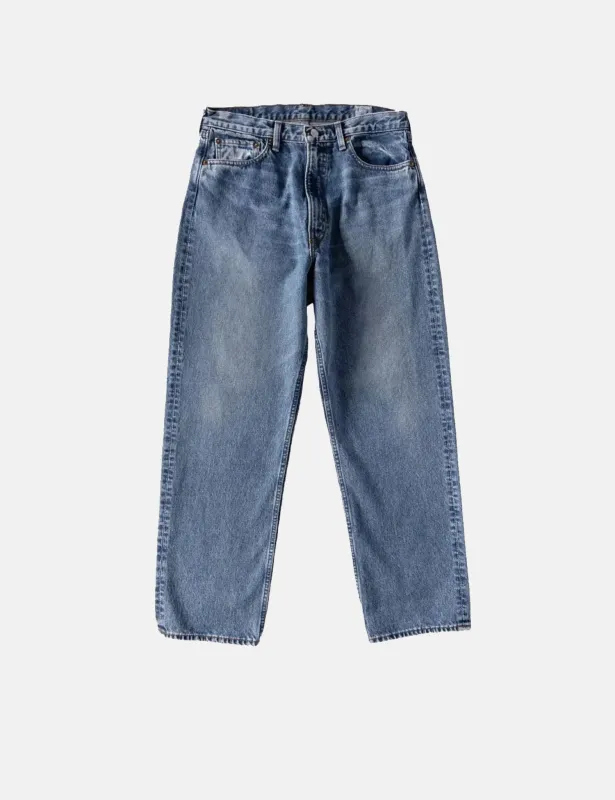 orSlow 101 Dad's Fit Denim Pants - Used Denim Blue made by orSlow