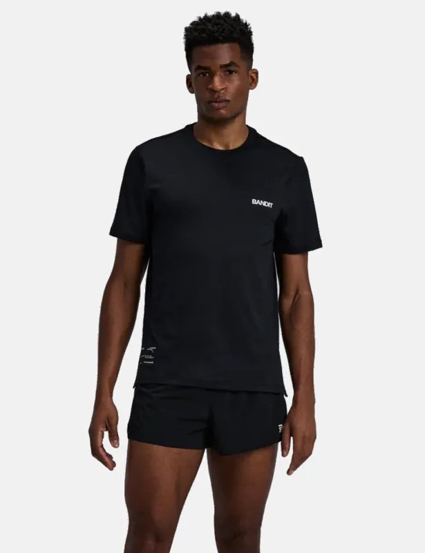 Bandit Men's Micromesh Run T-Shirt - Black made by Article London