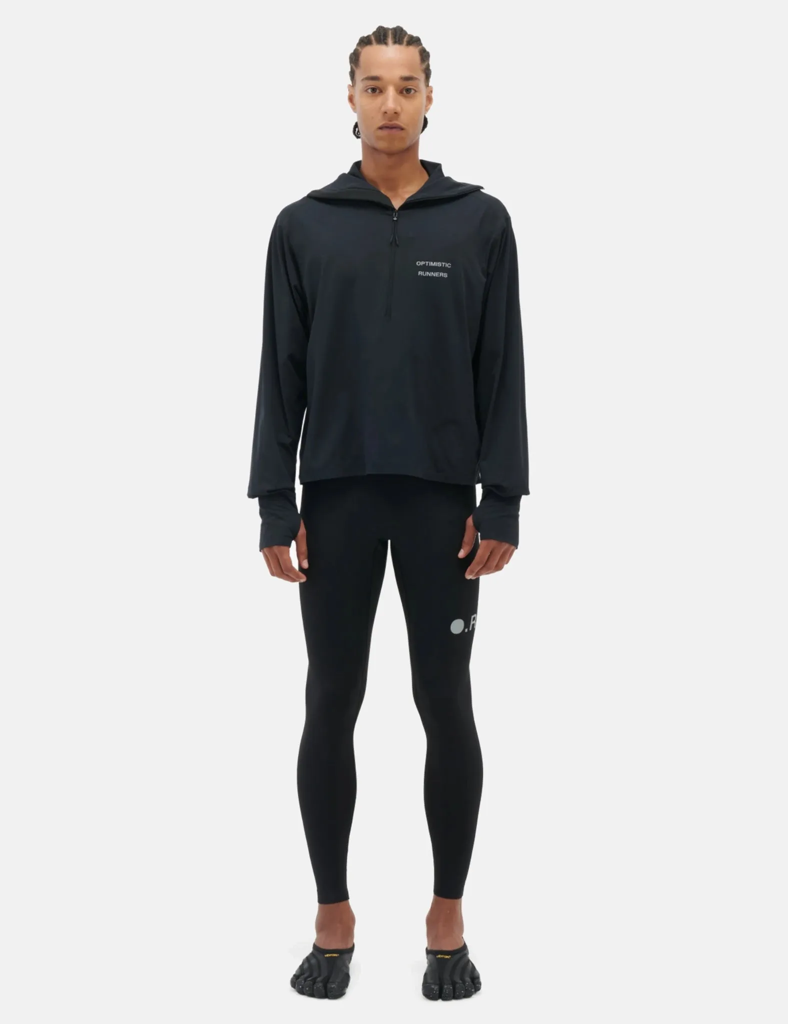 Optimistic Runners Tights - Black sold by Article London product image thumbnail 4