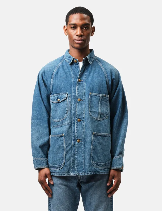 orSlow 1950's Coverall Jacket - Used Wash Blue made by orSlow