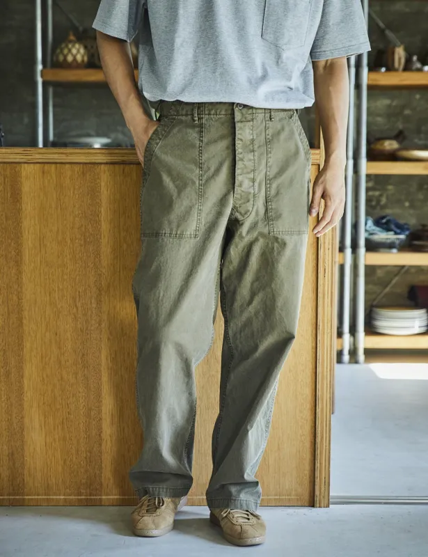 orSlow Fatigue Pants SS26 - Olive Green made by orSlow