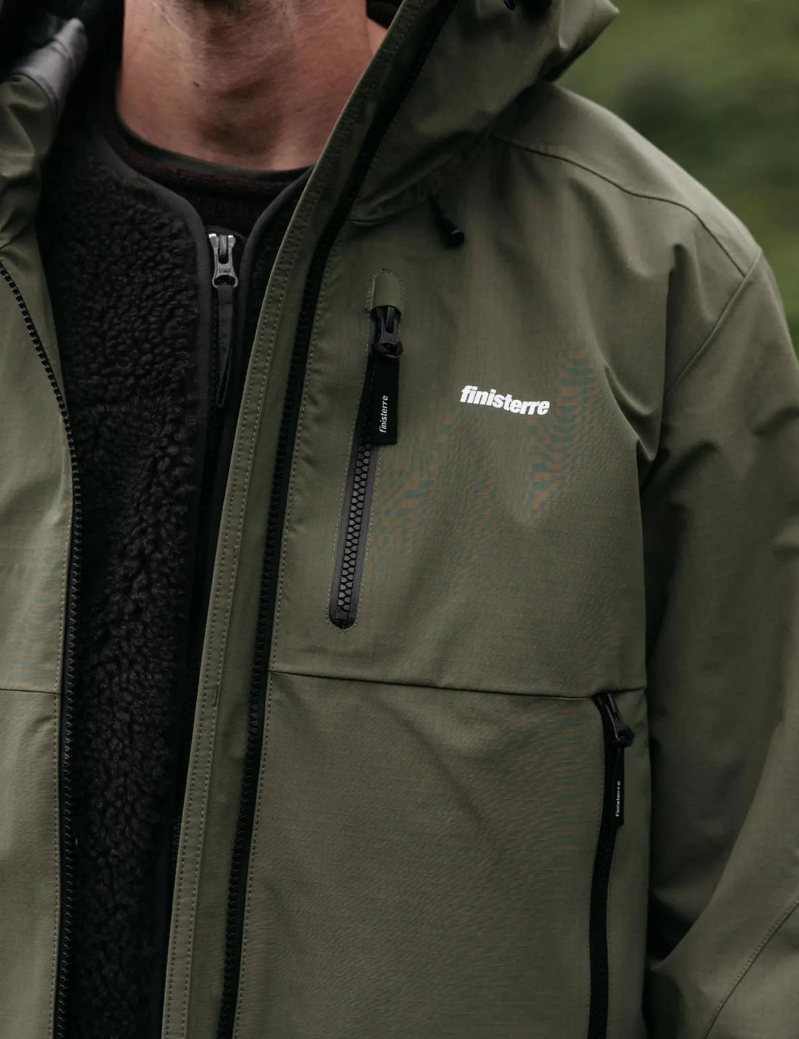 Finisterre Stormbird Jacket - Olive Green sold by Article London product image thumbnail 3