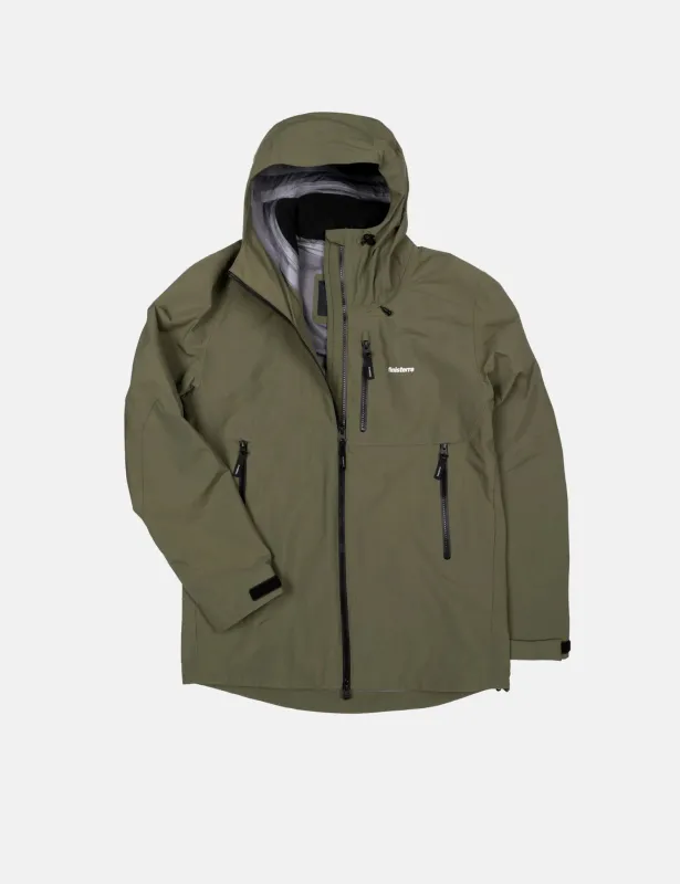 Finisterre Stormbird Jacket - Olive Green made by Article London