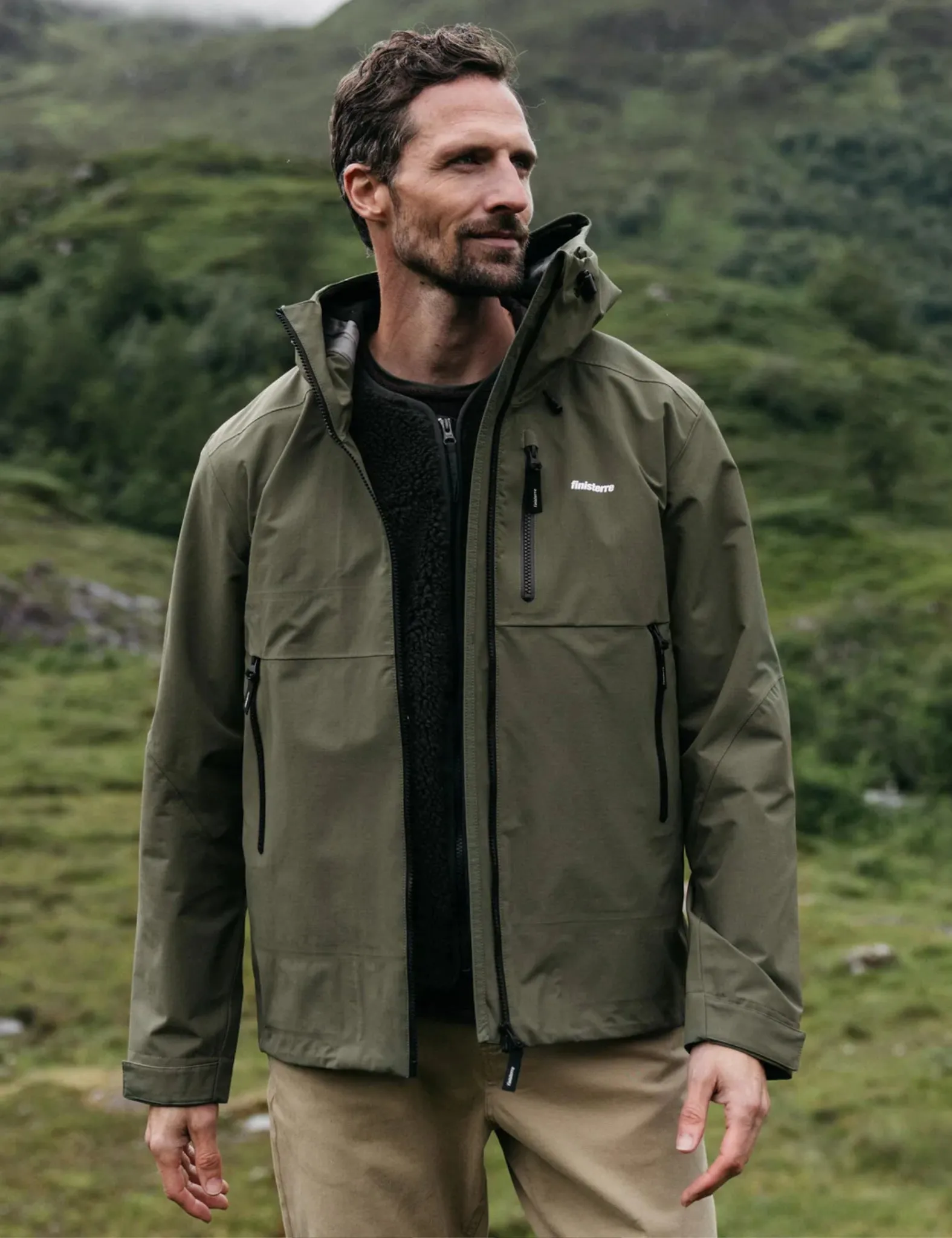 Finisterre Stormbird Jacket - Olive Green sold by Article London product image thumbnail 2
