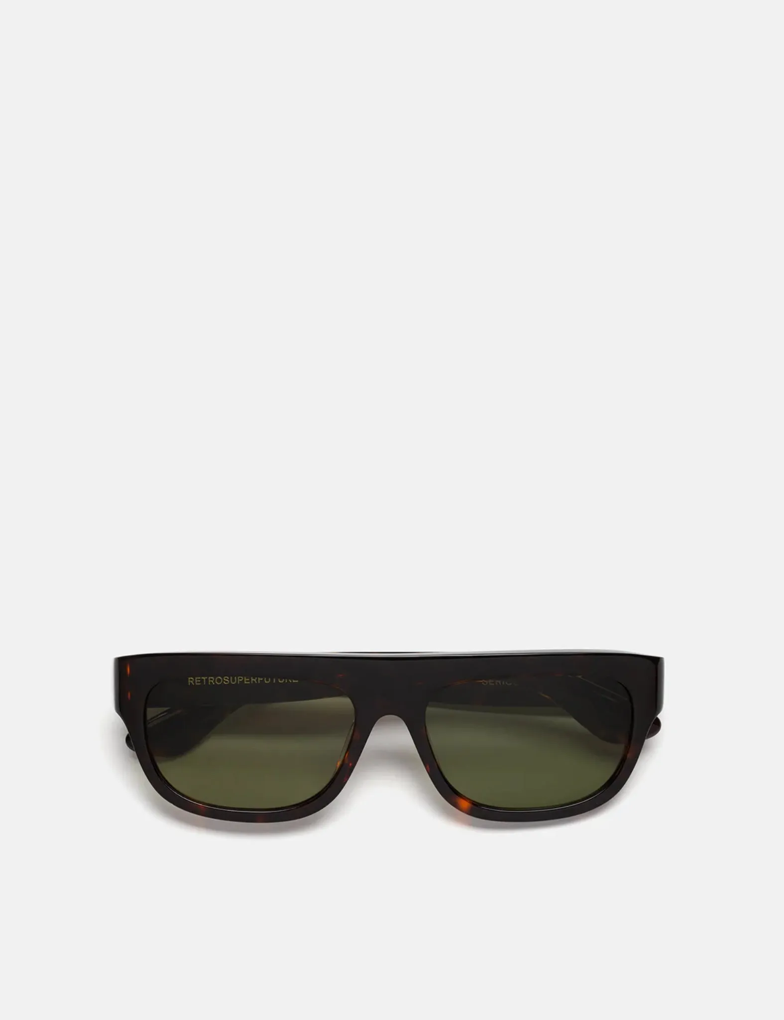 RetroSuperFuture Serioso Sunglasses - Havana/Green sold by Article London