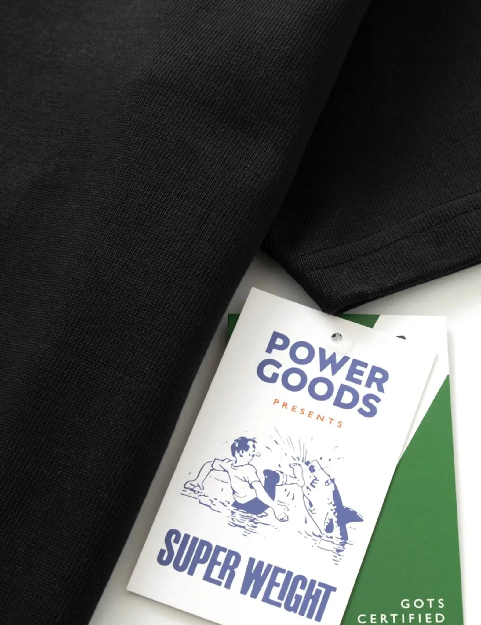Power Goods Super Weight T-Shirt - Black sold by Article London product image thumbnail 3