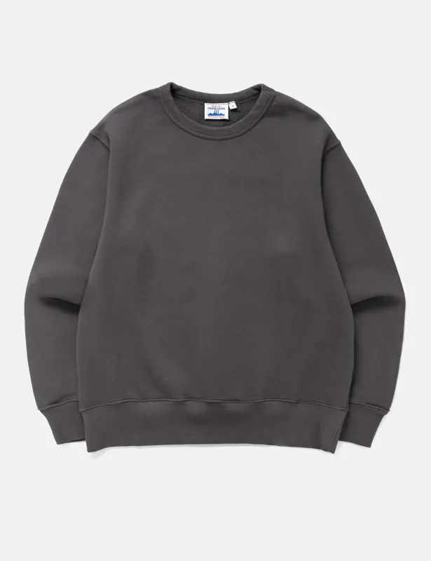 Power Goods Loopback Crewneck - Washed Black made by Power Goods