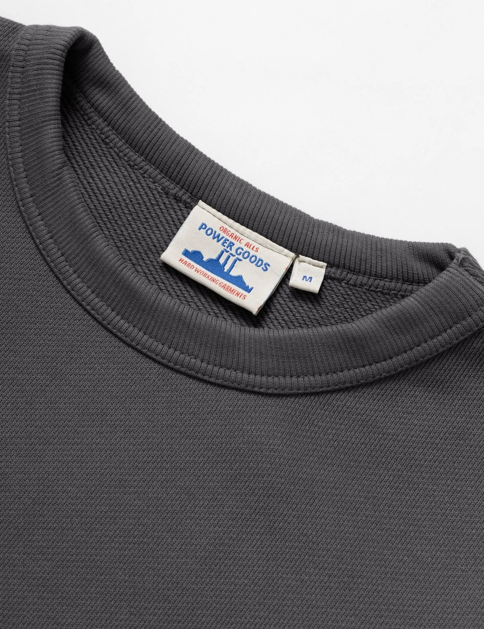 Power Goods Loopback Crewneck - Washed Black sold by Article London product image thumbnail 2