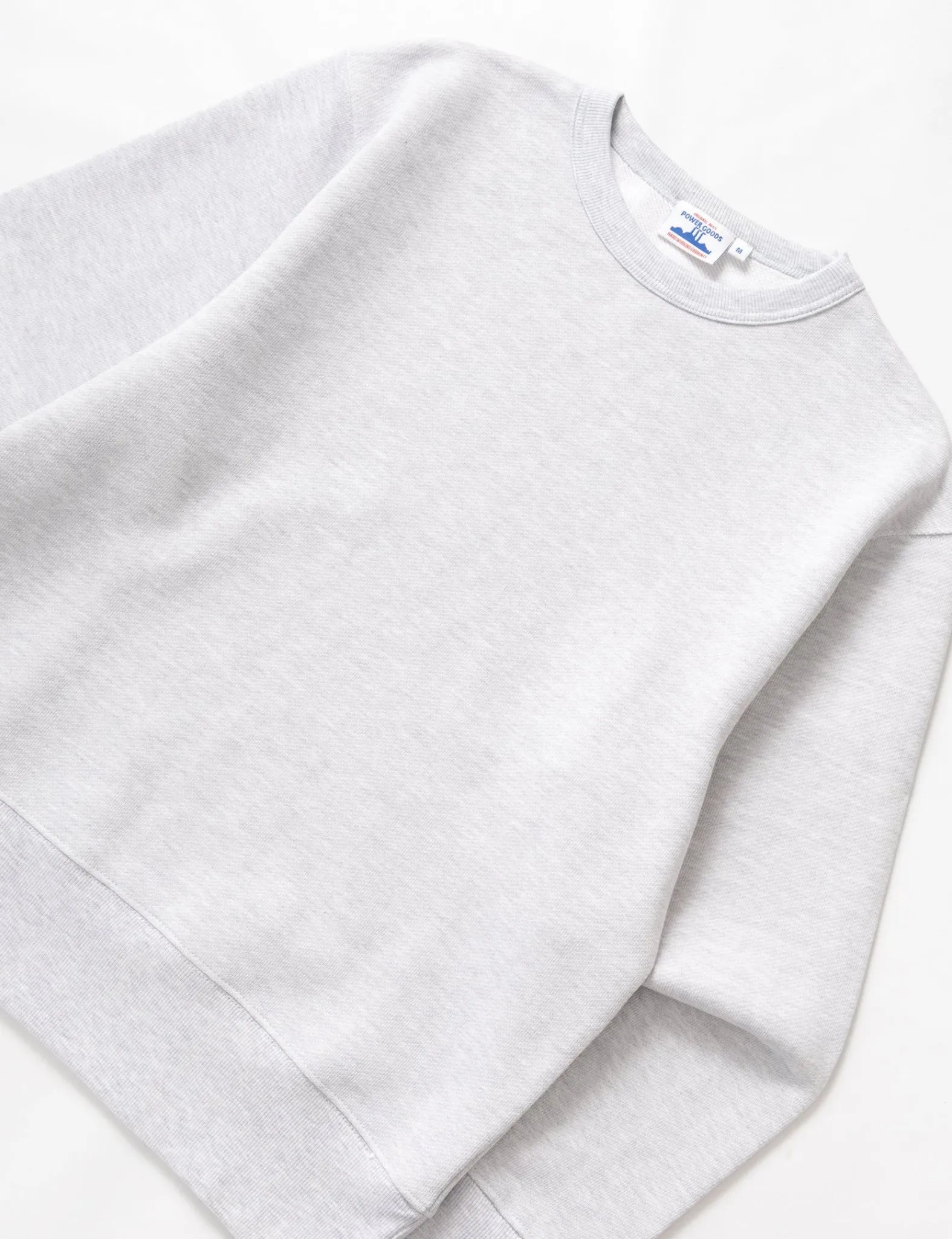 Power Goods Loopback Crewneck - Ash Grey sold by Article London product image thumbnail 4
