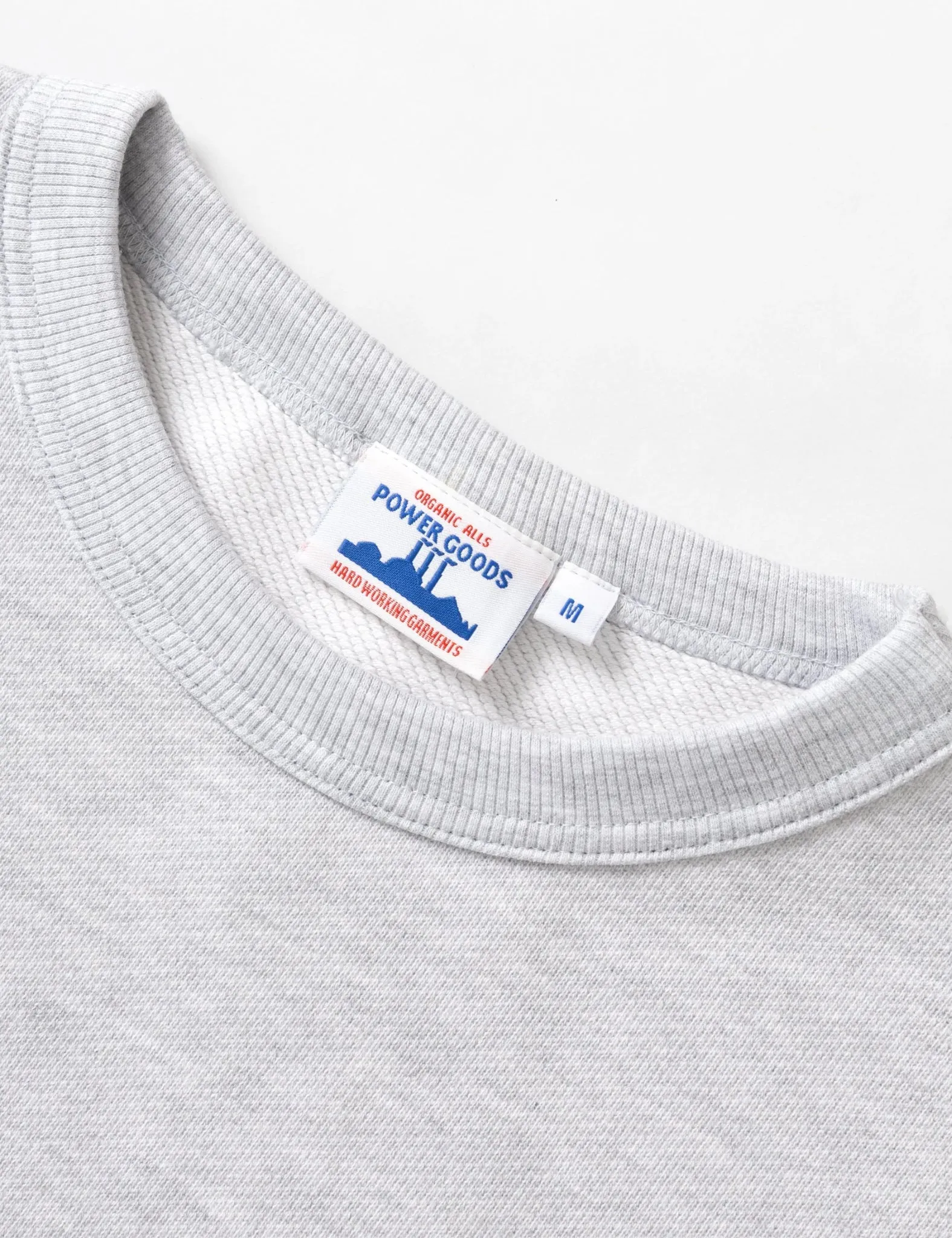 Power Goods Loopback Crewneck - Ash Grey sold by Article London product image thumbnail 2