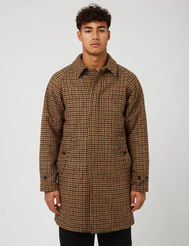ジャケット・アウター BEAMS PLUS Bal Collar Coat Harris Tweed Beams Plus Bal Collar Coat Harris Tweed Patchwork