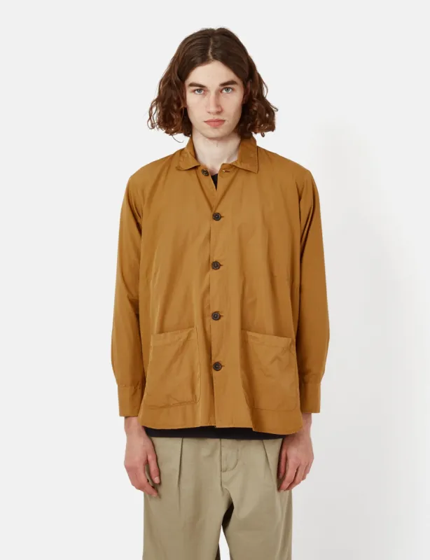 Universal Works Travail Shirt (Organic Fine Poplin) - Cumin Yellow sold by Article London
