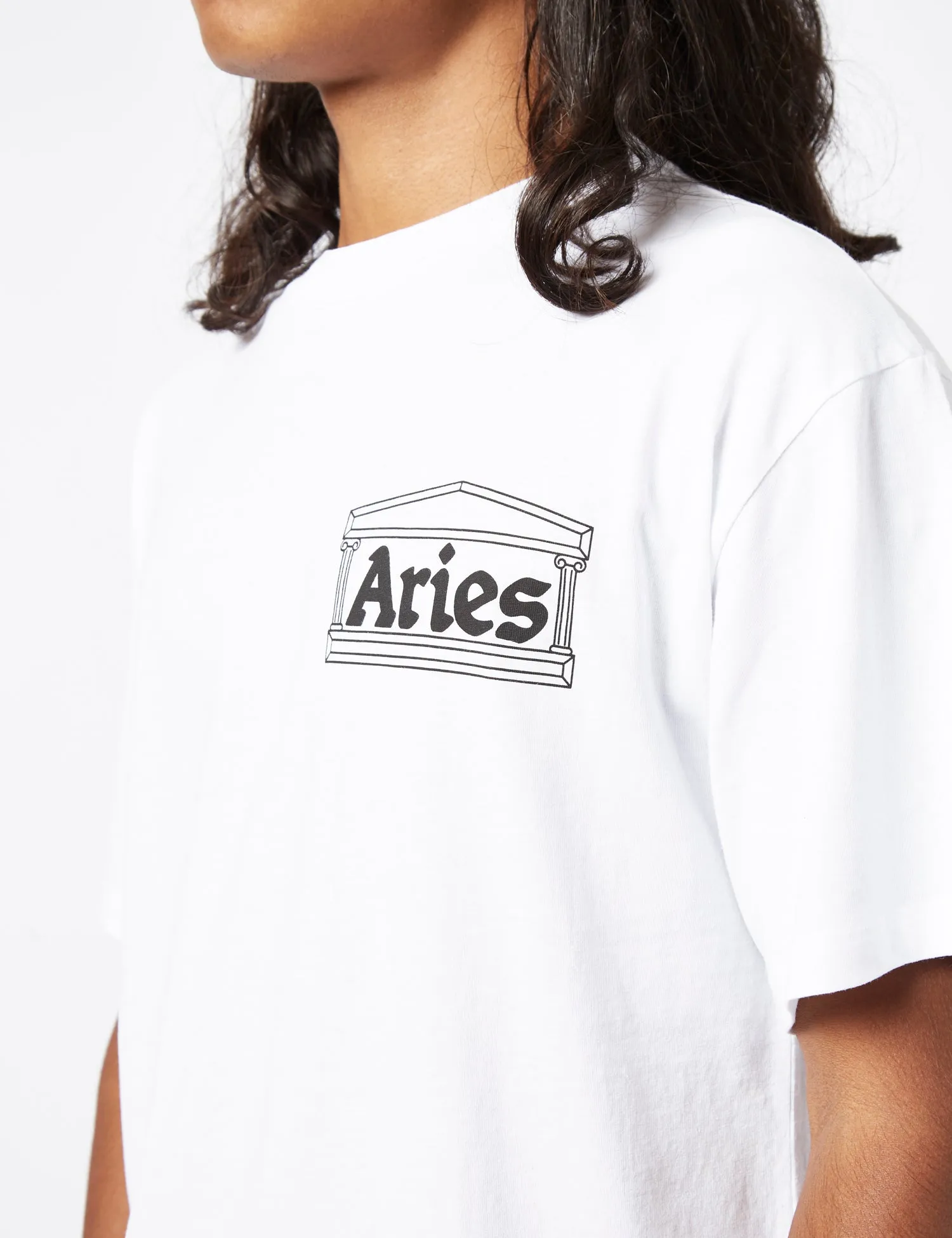 Aries Temple T-Shirt - White sold by Article London product image thumbnail 2