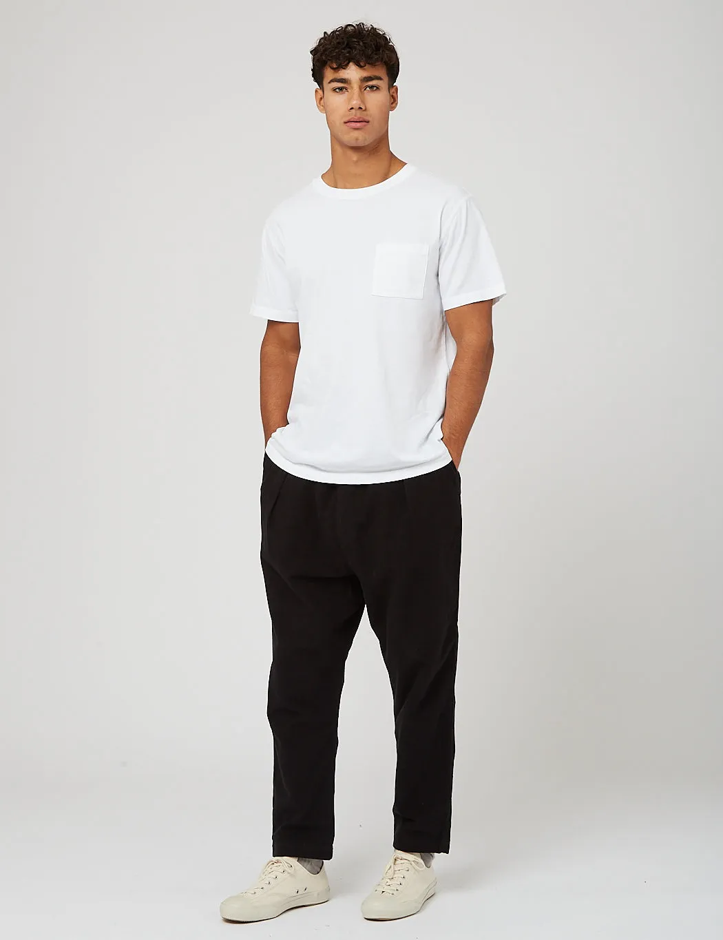 Universal Works Kyoto Work Pant (Moleskin) - Black sold by Article London product image thumbnail 3