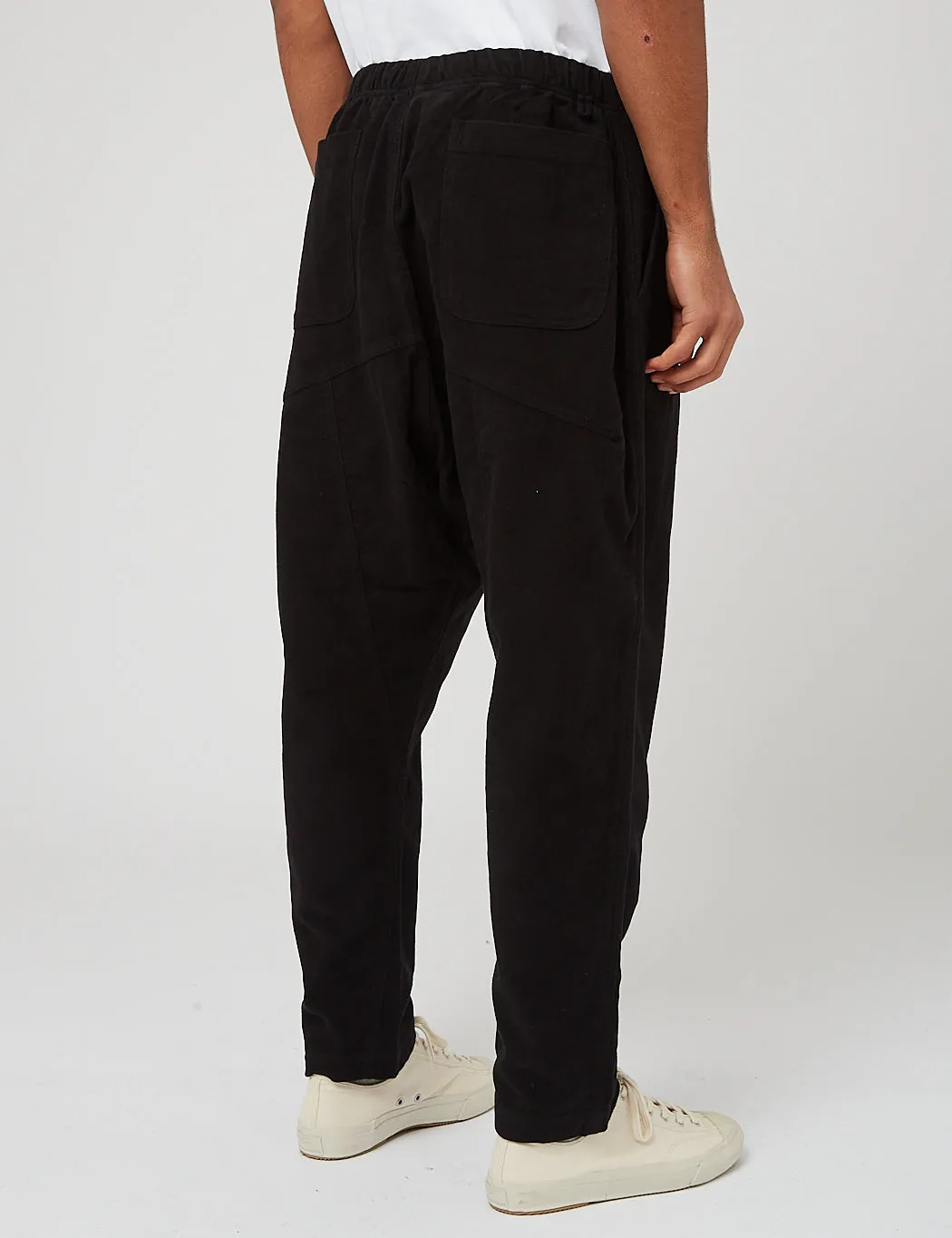 Universal Works Kyoto Work Pant (Moleskin) - Black sold by Article London product image thumbnail 4