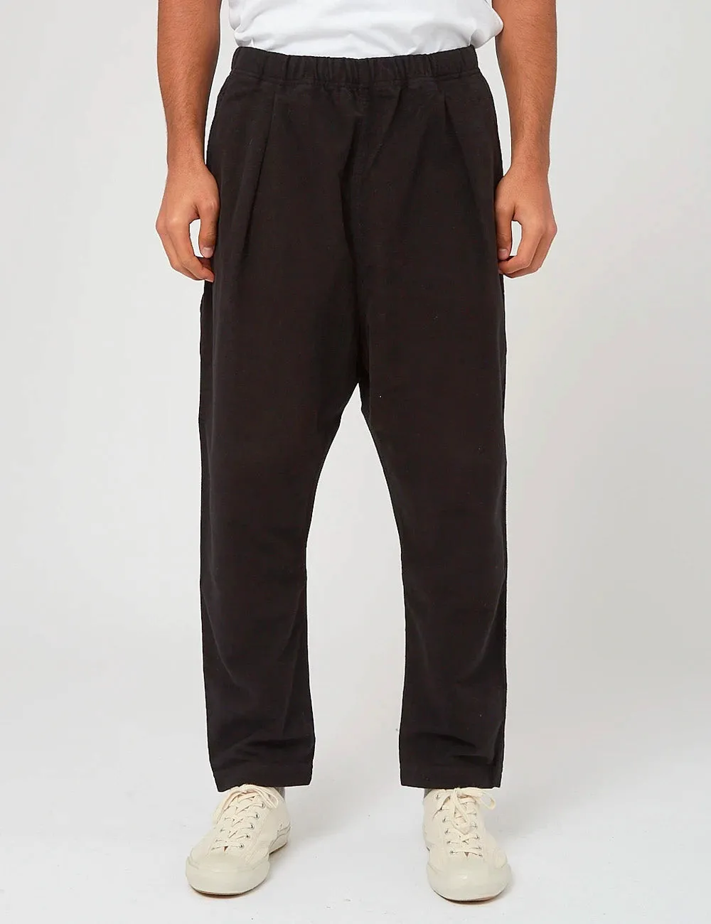 Universal Works Kyoto Work Pant (Moleskin) - Black sold by Article London