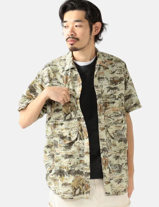 Beams Plus Adventure Shirt II (Print) - Safari made by Article London