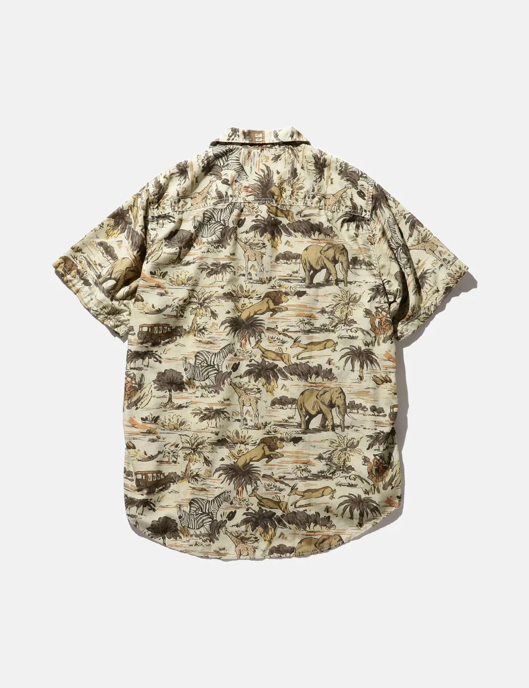 Beams Plus Adventure Shirt II (Print) - Safari sold by Article London product image thumbnail 5