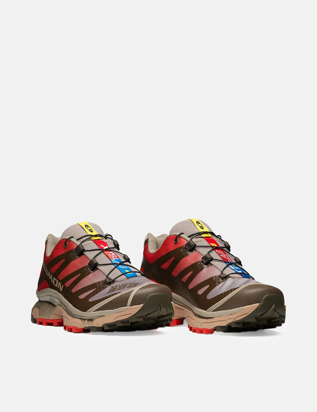 Salomon XT-4 OG Trainers - Wren/Vintage Khaki/Aurora Red sold by Article London product image thumbnail 2