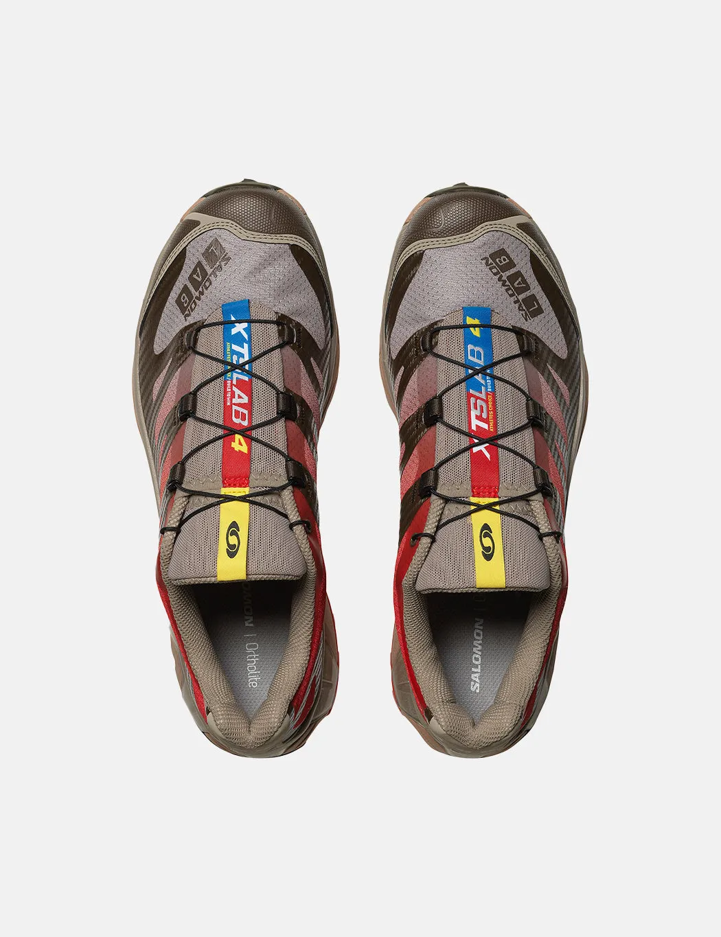 Salomon XT-4 OG Trainers - Wren/Vintage Khaki/Aurora Red sold by Article London product image thumbnail 3