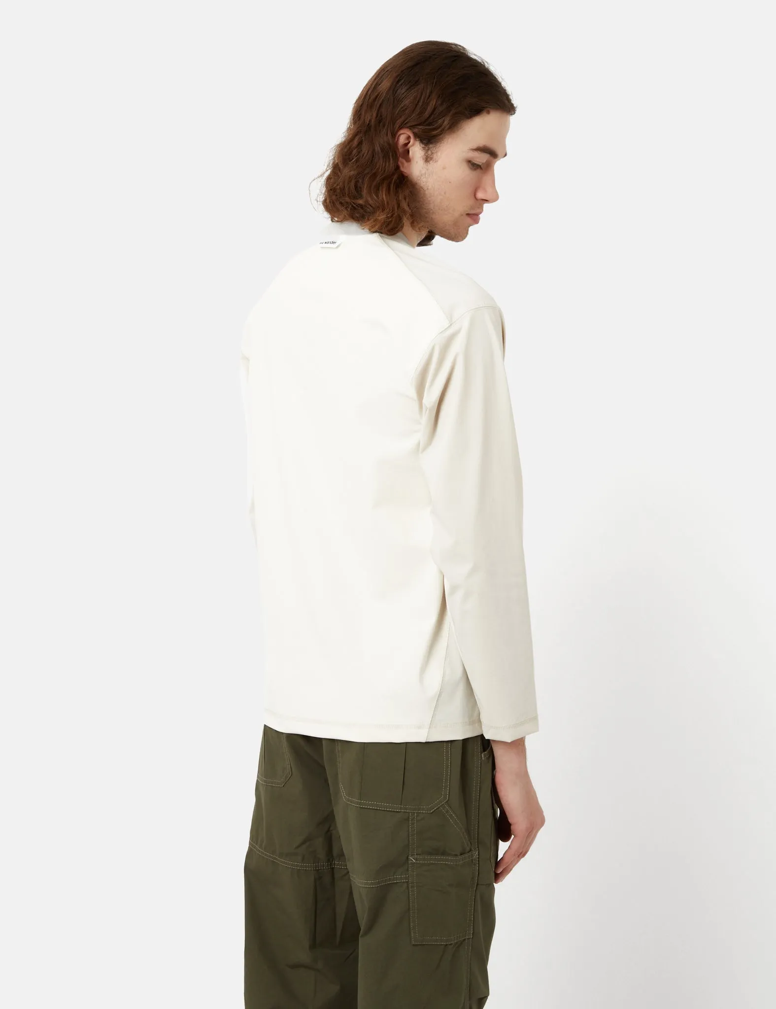 and Wander Cool Touch Pocket Long Sleeve T-Shirt - Beige sold by Article London product image thumbnail 3
