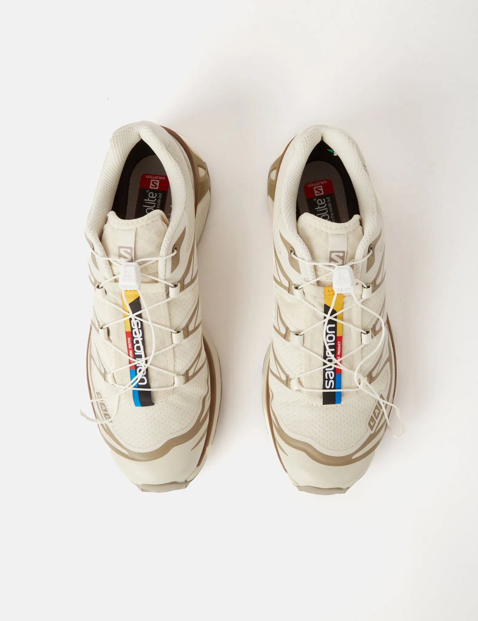 Salomon XT-6 Trainers - Turtledove/Vintage Khaki/Kelp sold by Article London product image thumbnail 4